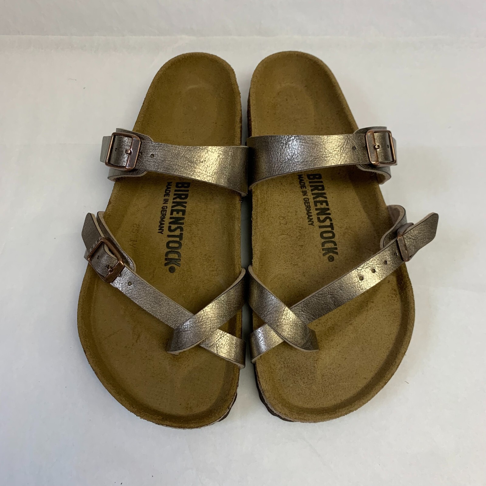 Birkenstock New with Box Mayari Graceful Taupe Birko-Flor Regular – Select Size