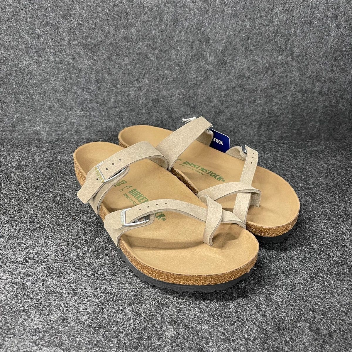 BIRKENSTOCK Mayari Vegan Synthetics Women’s Size 8 Vegan Gray Taupe