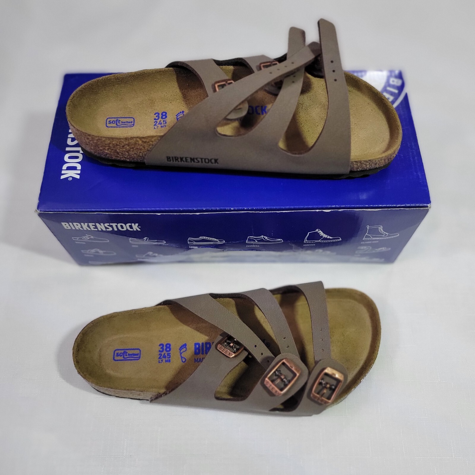 🔥 Birkenstock Florida BS Birko-Flor Sandal 🔥 0053881 🔥 Size 7 Mocca 🚀 New ✈️