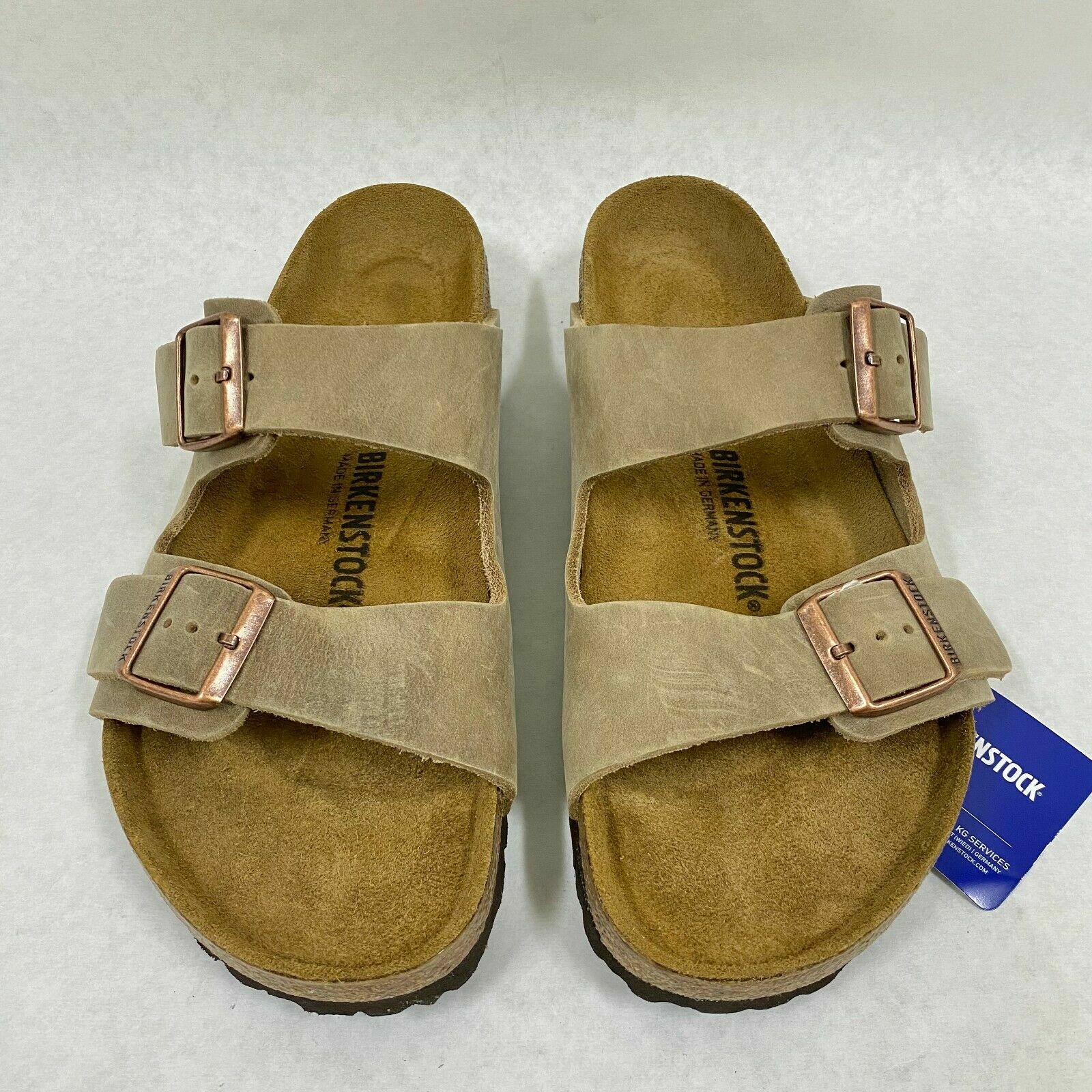 New with Box Birkenstock Arizona Tobacco Brown Regular – Select Size
