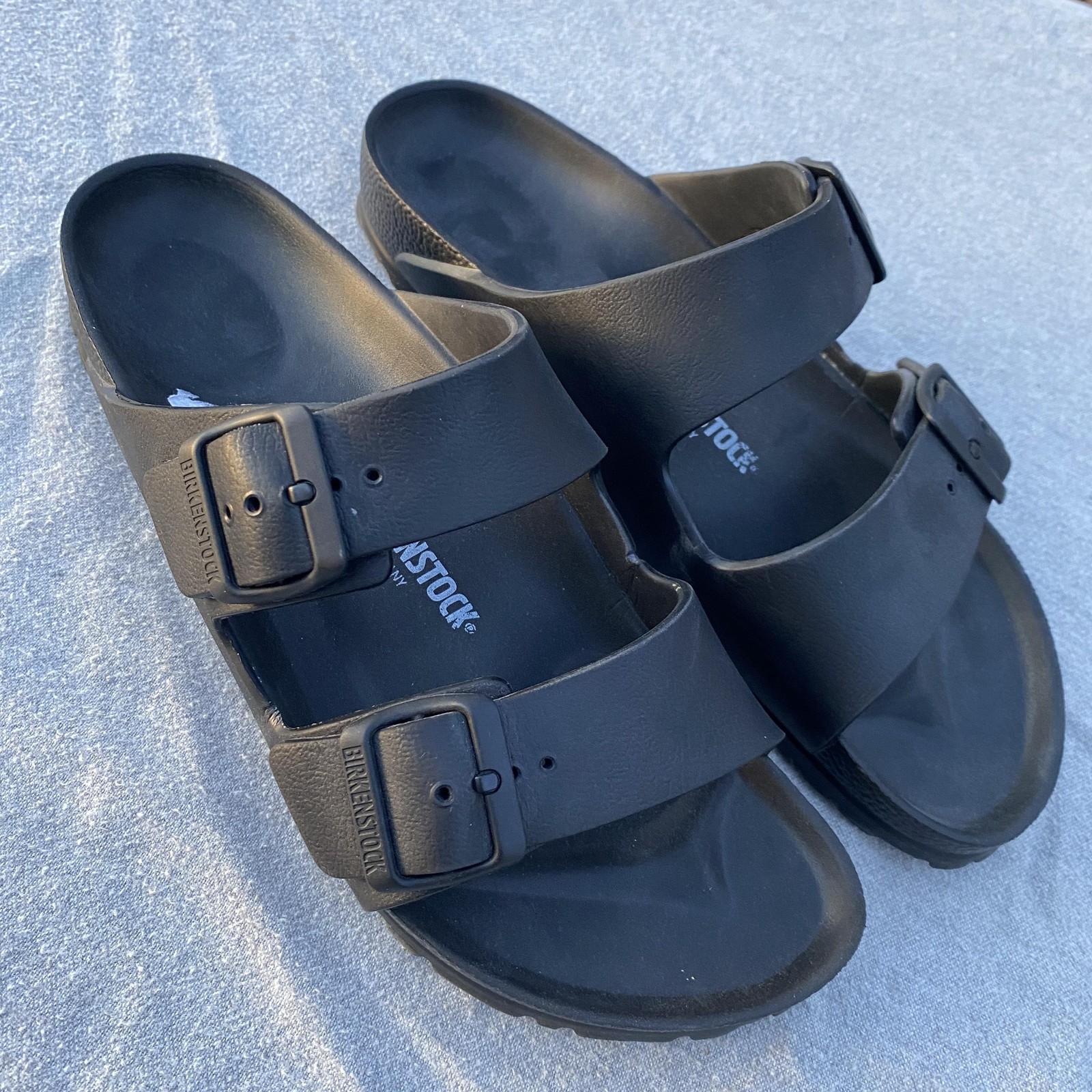 Birkenstock Arizona EVA Sandals Womens Size 10 41 Black Waterproof Made Germany