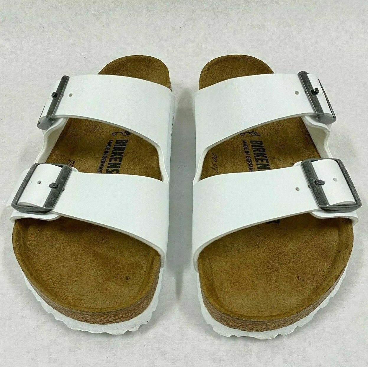 Birkenstock New with Box Arizona White Birko-Flor Regular Width – Select Size