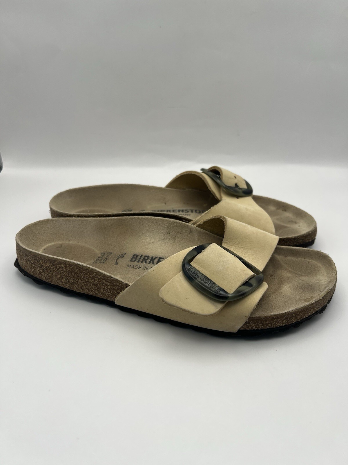 Birkenstock Womens Madrid Big Buckle Womens Sandals Tan/Beige Size 6