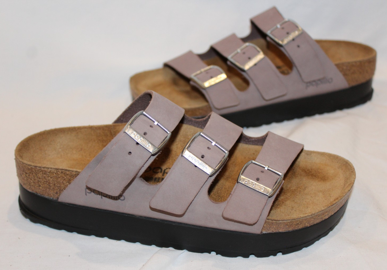 Papillio Birkenstock Florida Flex Platform Womens Sandals NWOB FADED PURPLE 40