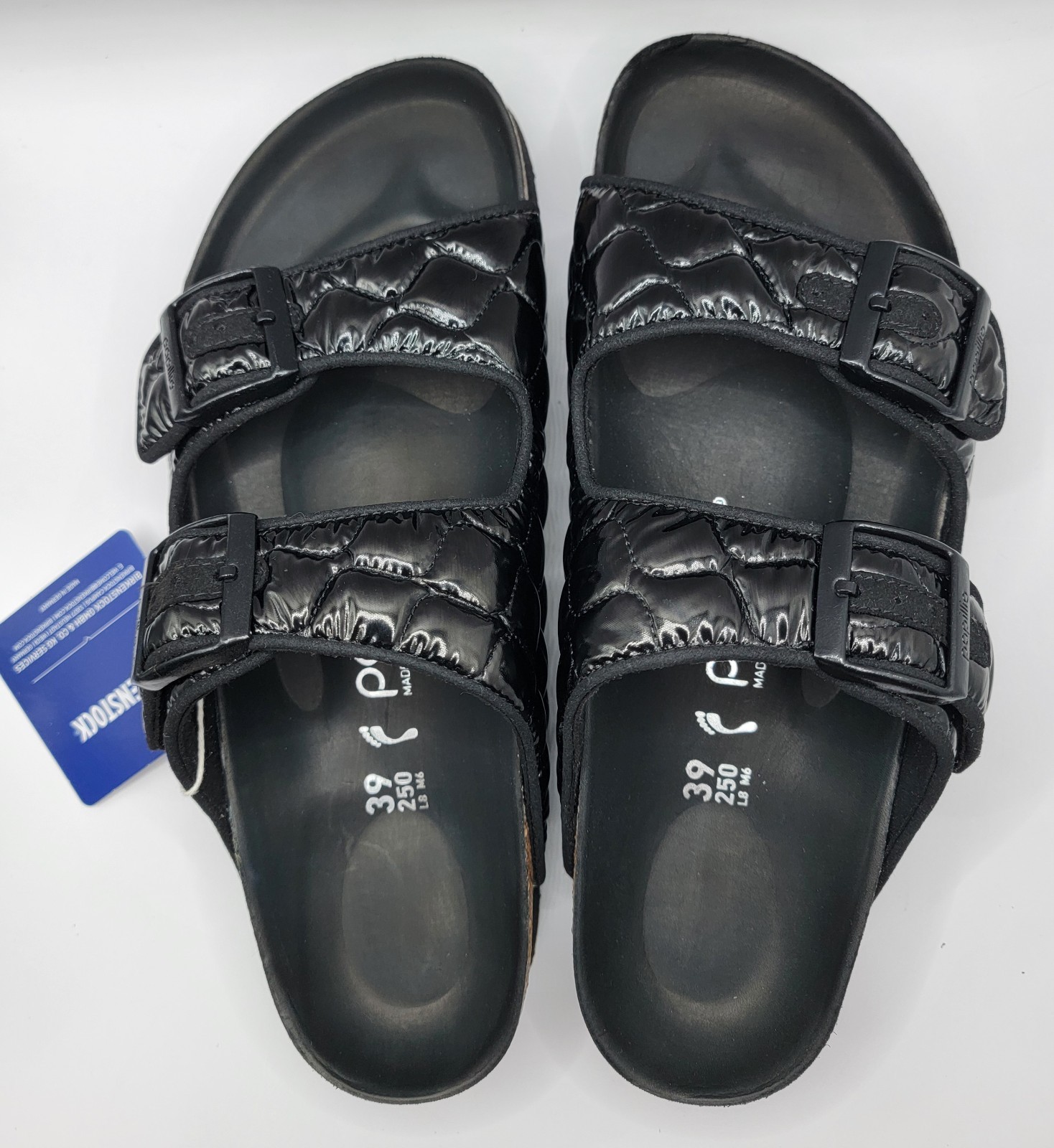 Birkenstock /papillio Arizona Pap French Piping Padded Nylon Leather Narrow