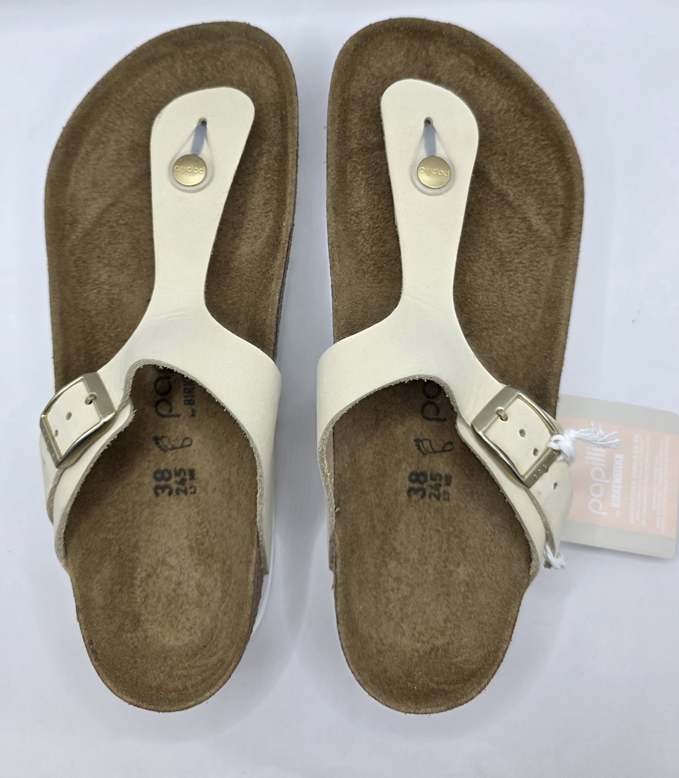 Birkenstock Papillio Giseh Pap Flex  Platform  Nubuk Leather Ecru Color Regular