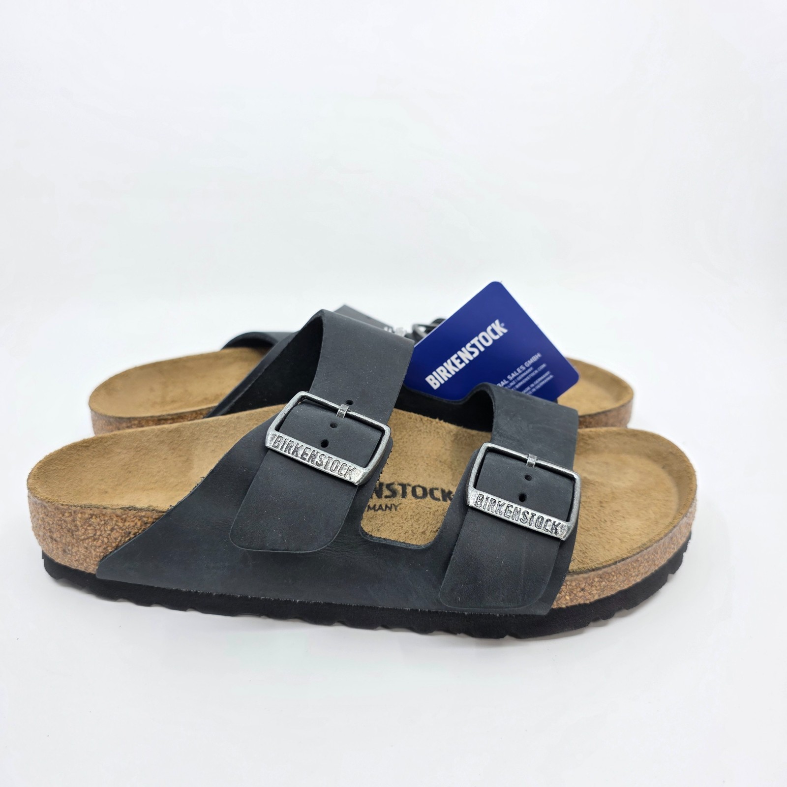 Birkenstock Women’s Arizona Leather Sandal,black