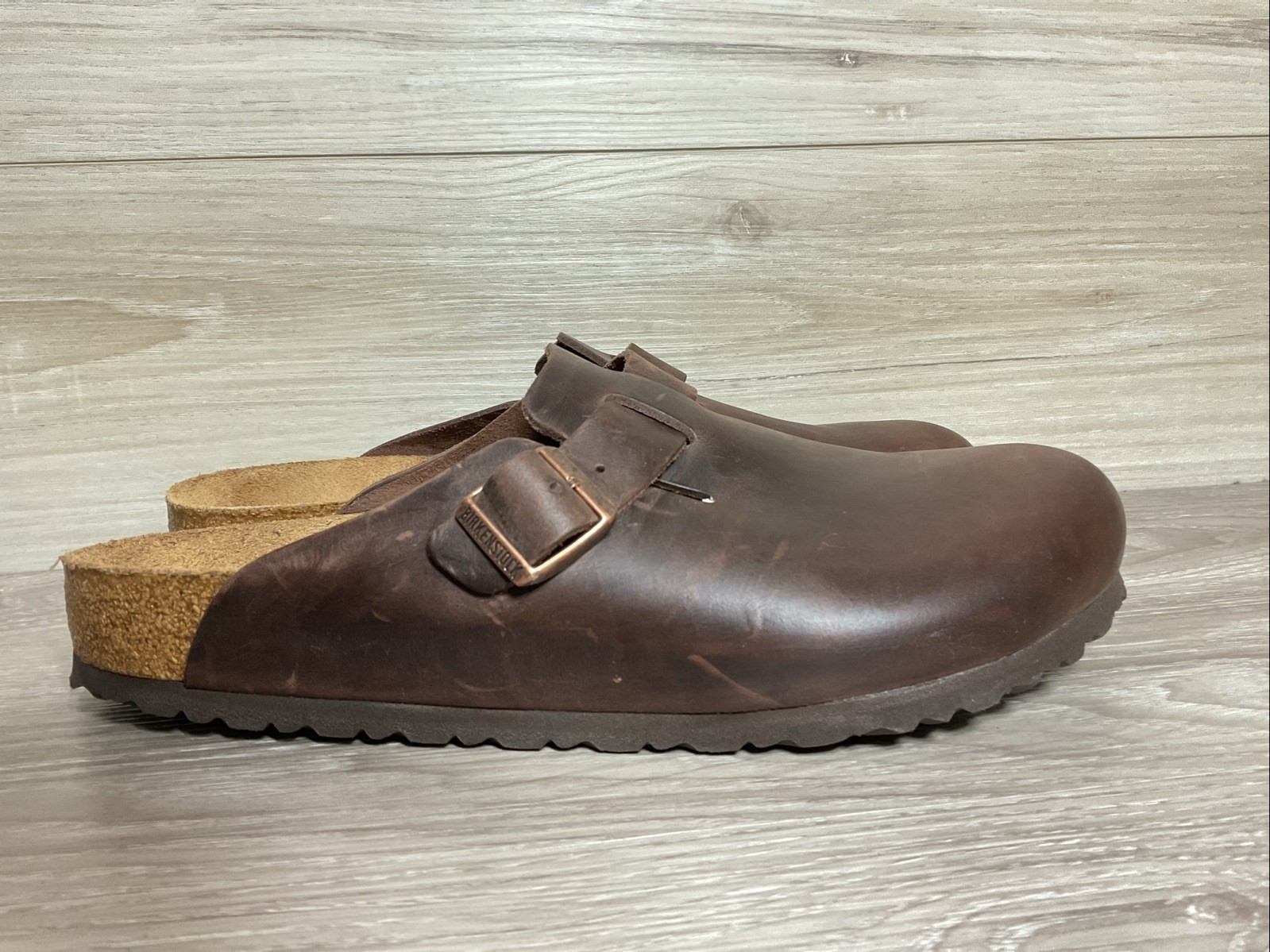 Birkenstock Boston Soft Footbed Leather Clogs in Brown Oiled Men’s 46 EU 13 US