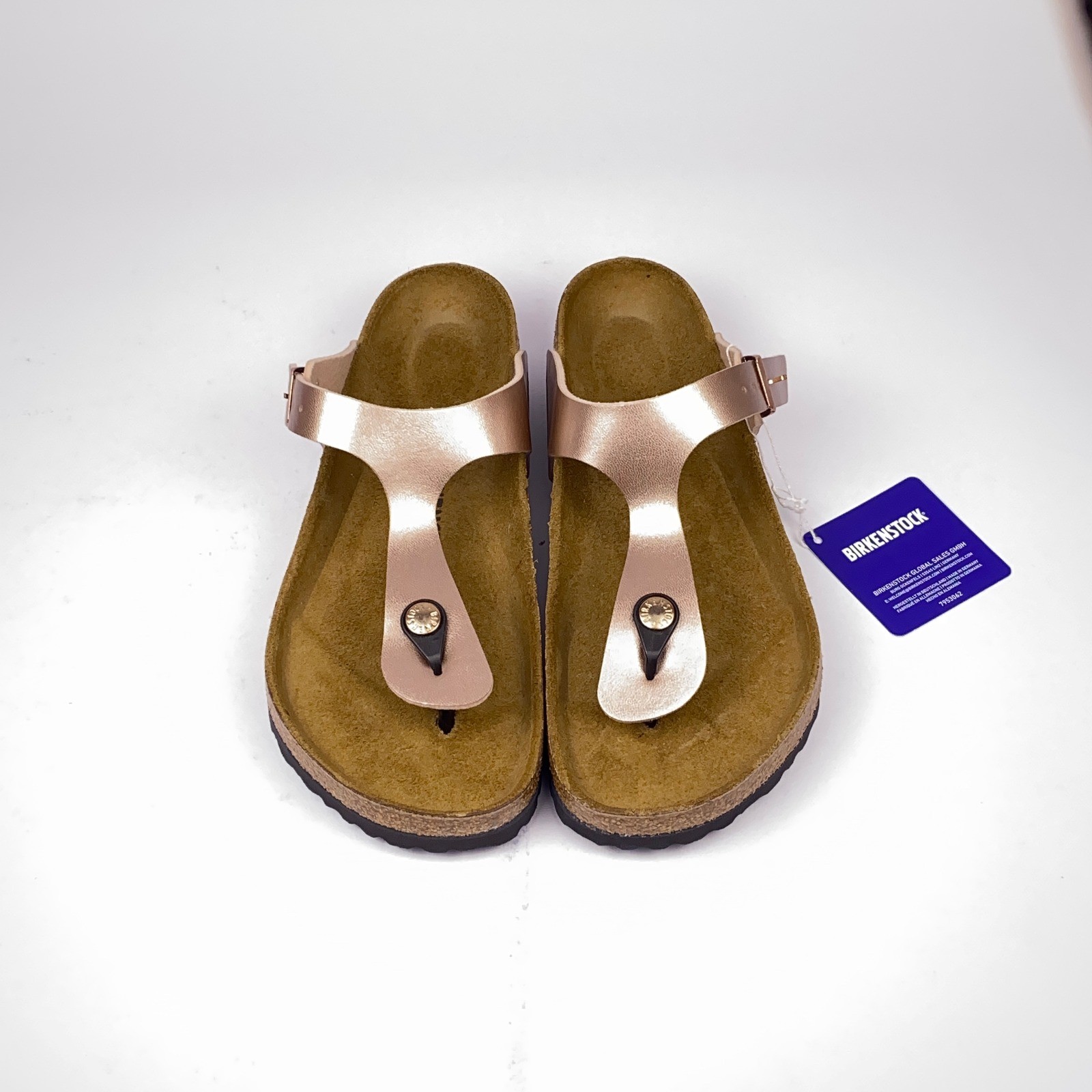 Birkenstock Gizeh Thong Sandals Copper Metallic Birko-Flor Women’s 8 M 6 EU 39