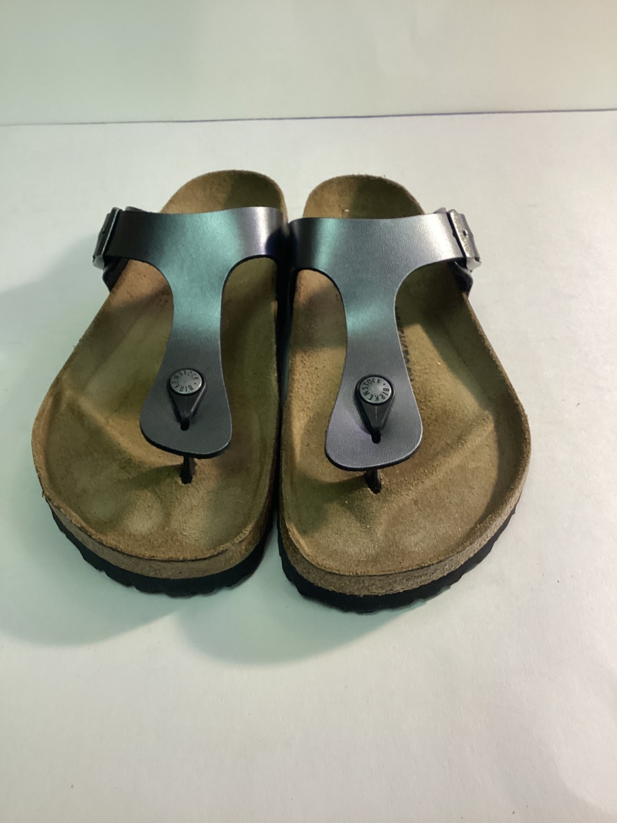 New w/o Box Birkenstock Gizeh Brown Birko-Flor Regular – Size 41 US Sz 10-10.5
