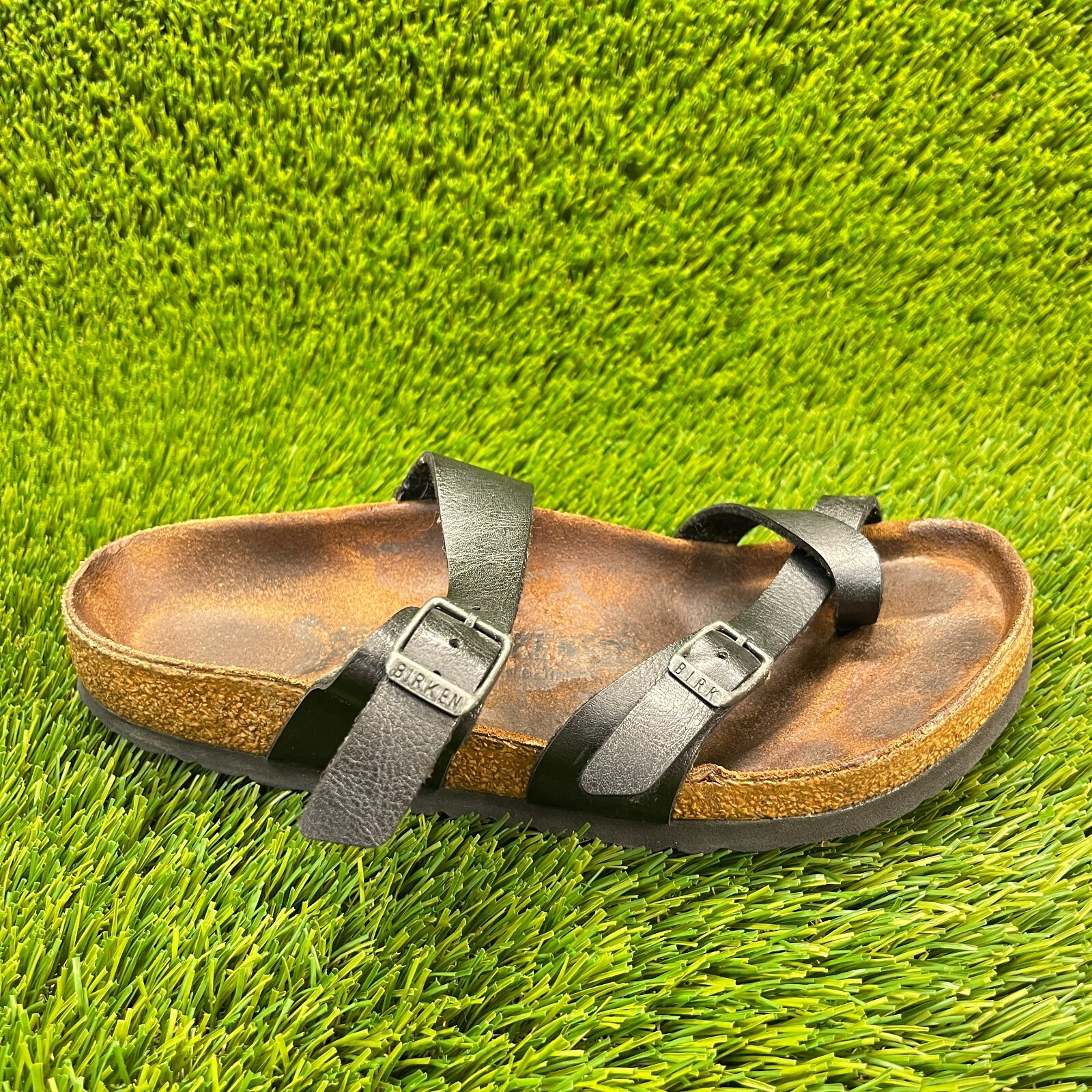 Birkenstock Mayari Womens Size 6 Black Beach Walking Casual Slip On Sandals