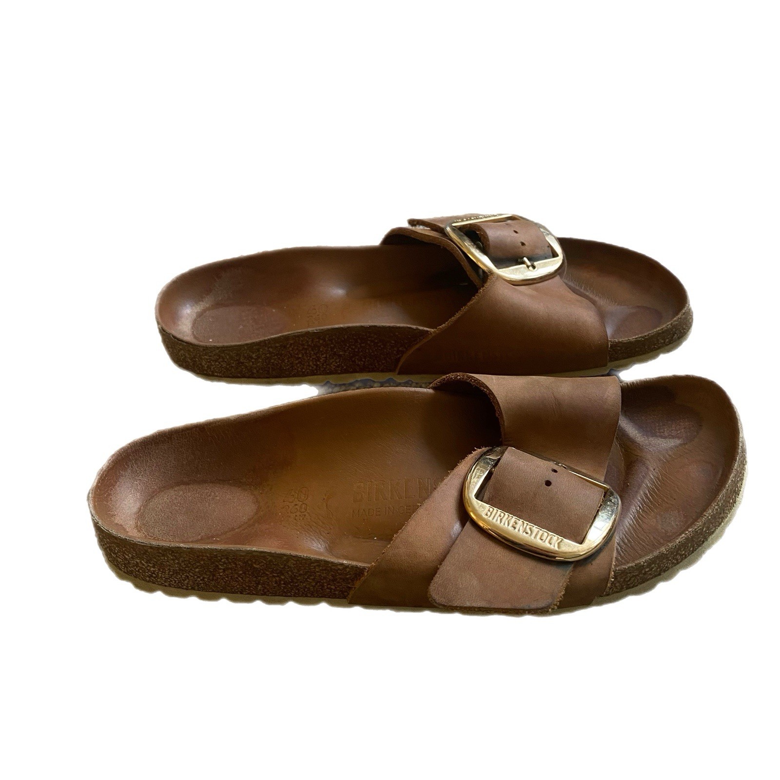 Birkenstock Madrid Big Buckle Sandals US 9-9.5 EU 40 Medium/Narrow Cognac