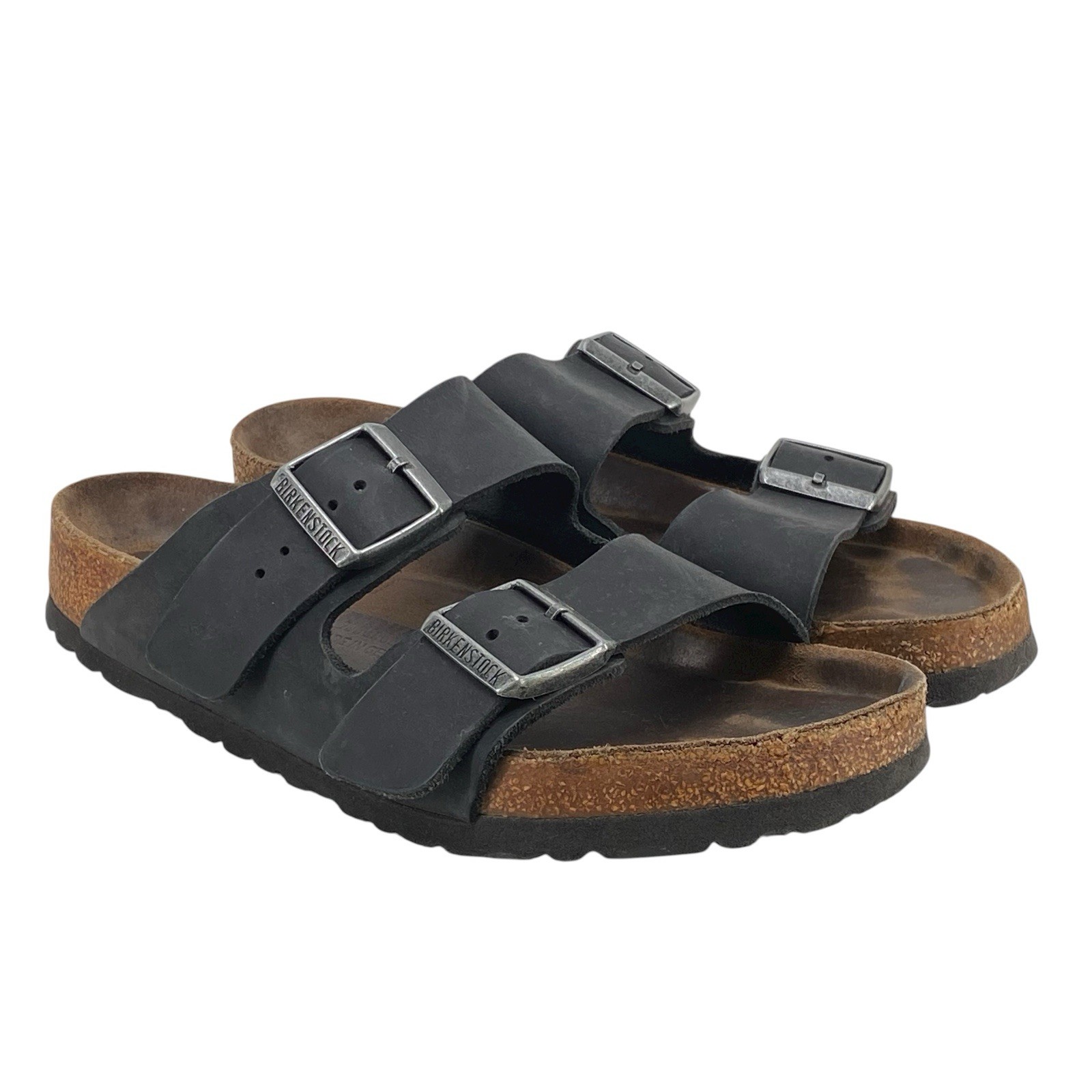 Birkenstock Arizona Black Birko-Flor Buckle Sandals Women’s Size 38 US 7
