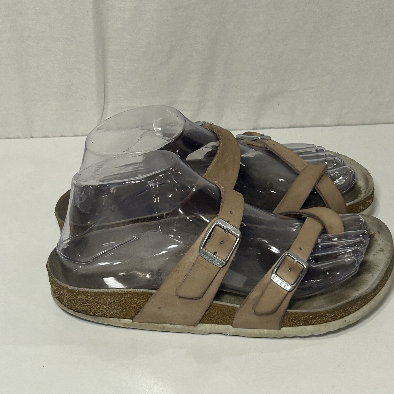Birkenstock Mayari Loop Sandals Women’s Size 5 EU 36 Tan shoe Leather Brown