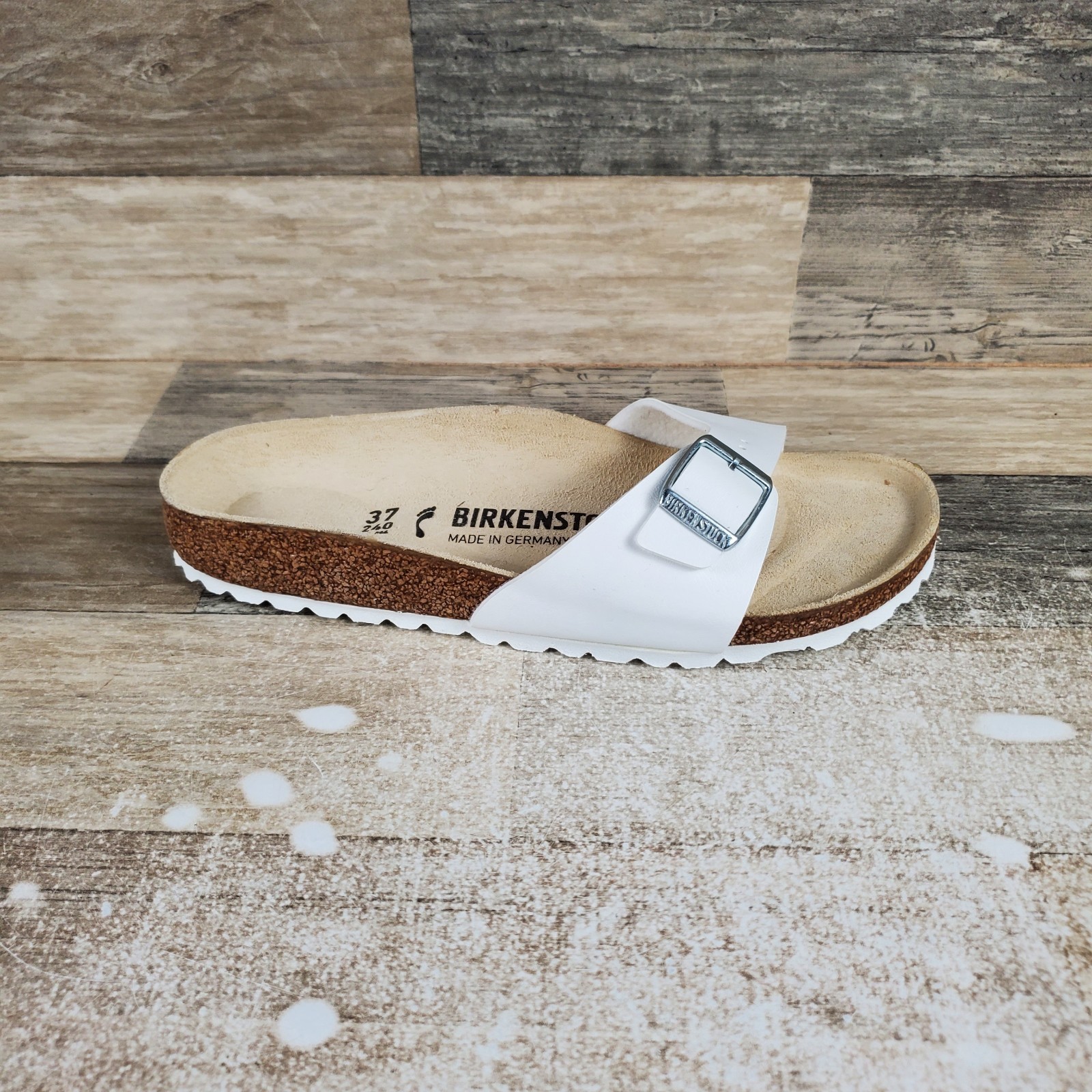 Birkenstock Madrid Womens Slide Sandals Sz 6 Narrow Birko-Flor Adjustable Strap