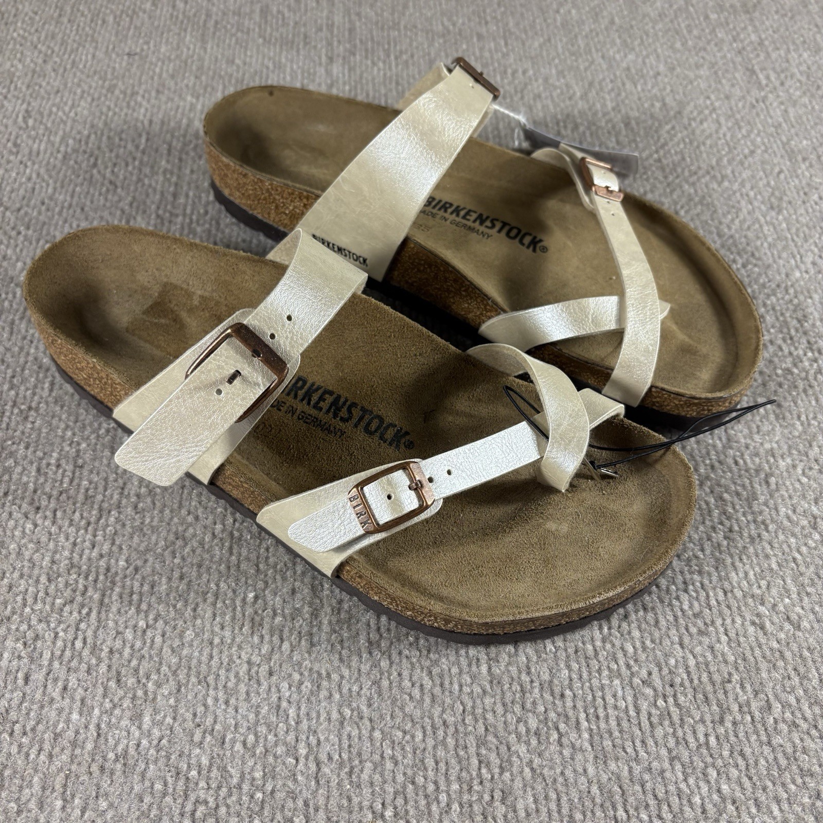 Birkenstock papillio metallic Cream 265 sandals size 41 –  Women’s Size 10