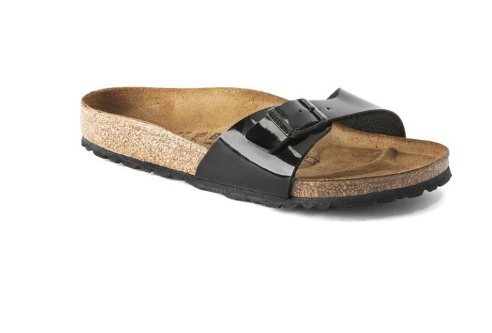 Birkenstock Madrid Women’s Slide Sandals – Black, 37 (0040303)