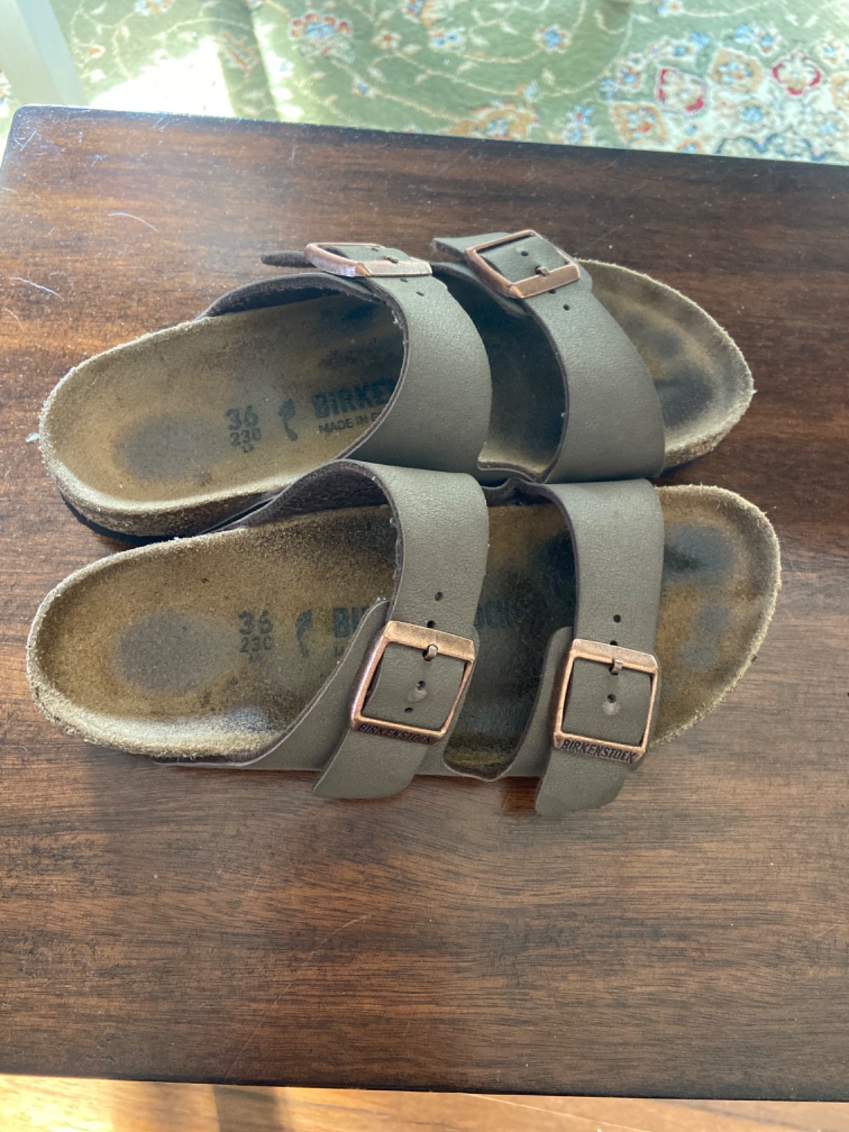Birkenstock Arizona Birkibuc unisex mocha sandals size 36