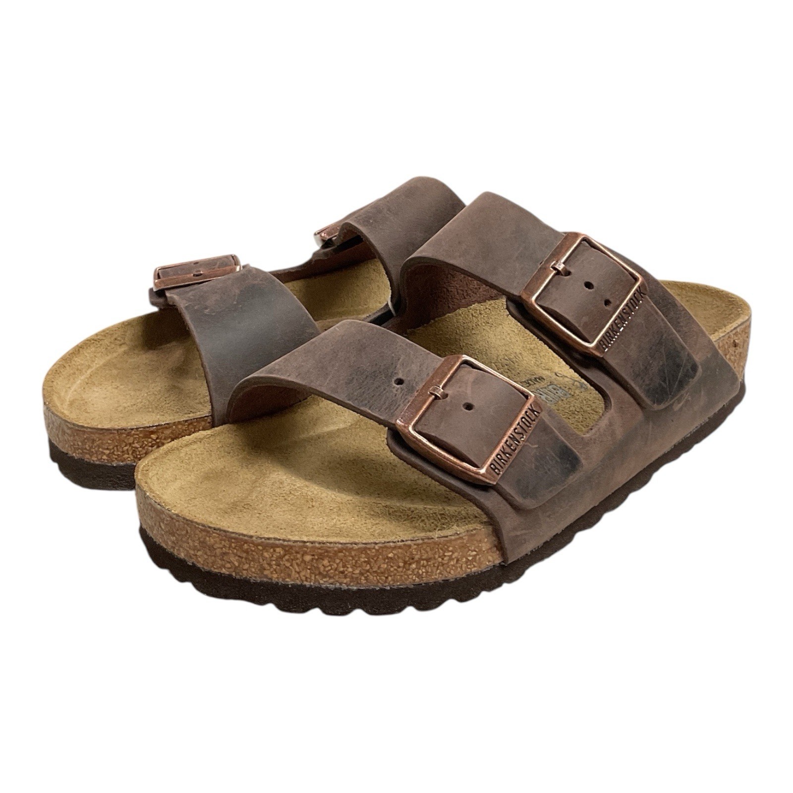 Birkenstock Arizona BS Oiled Leather Habana Sandals Regular Fit Sz 37 Women’s 6
