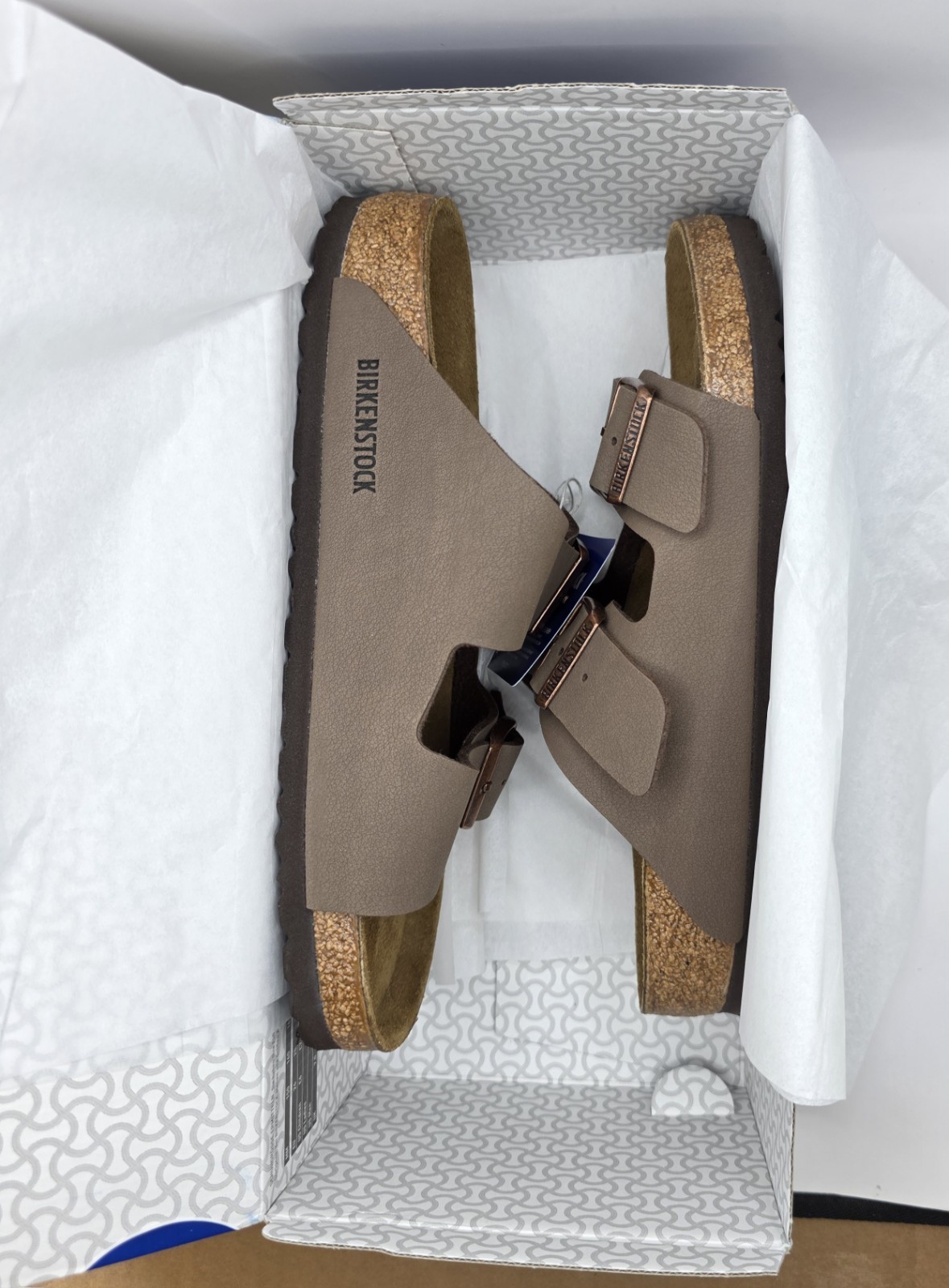 Birkenstock Arizona Bs Birko Flor Leather Mocca Color Regular Wide