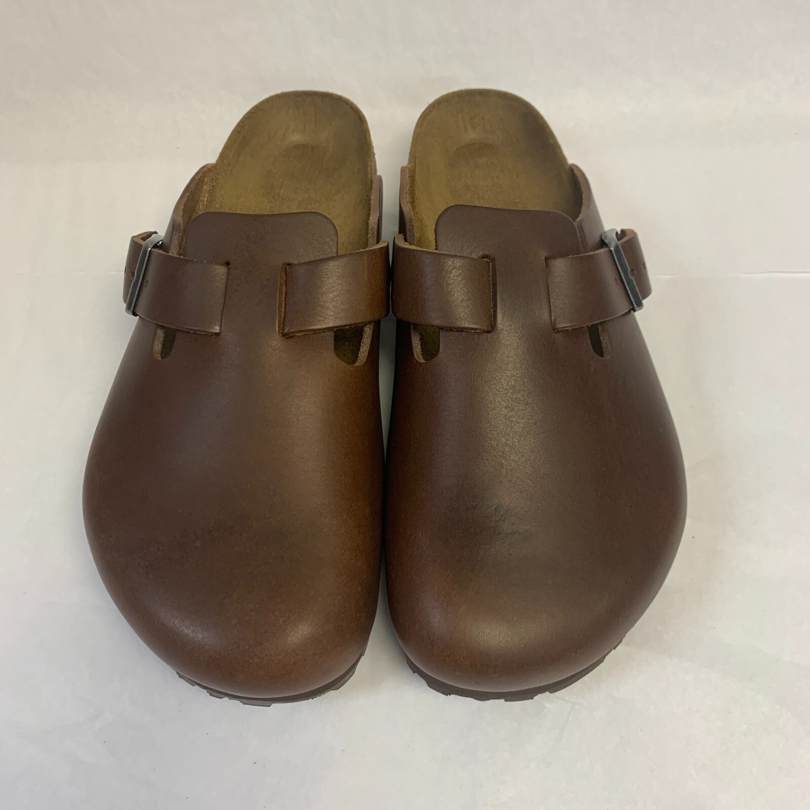 Birkenstock New with Box Boston Vintage Wood Roast Leather Regular – Select Size