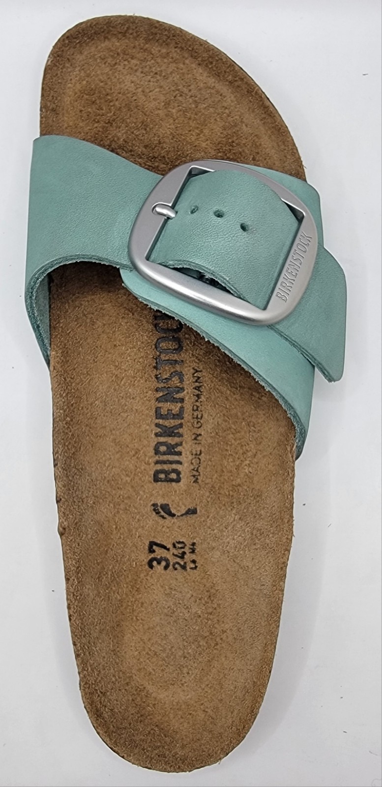 Birkenstock Madrid Big Buckle  Oiled Leather Beryl Color Narrow