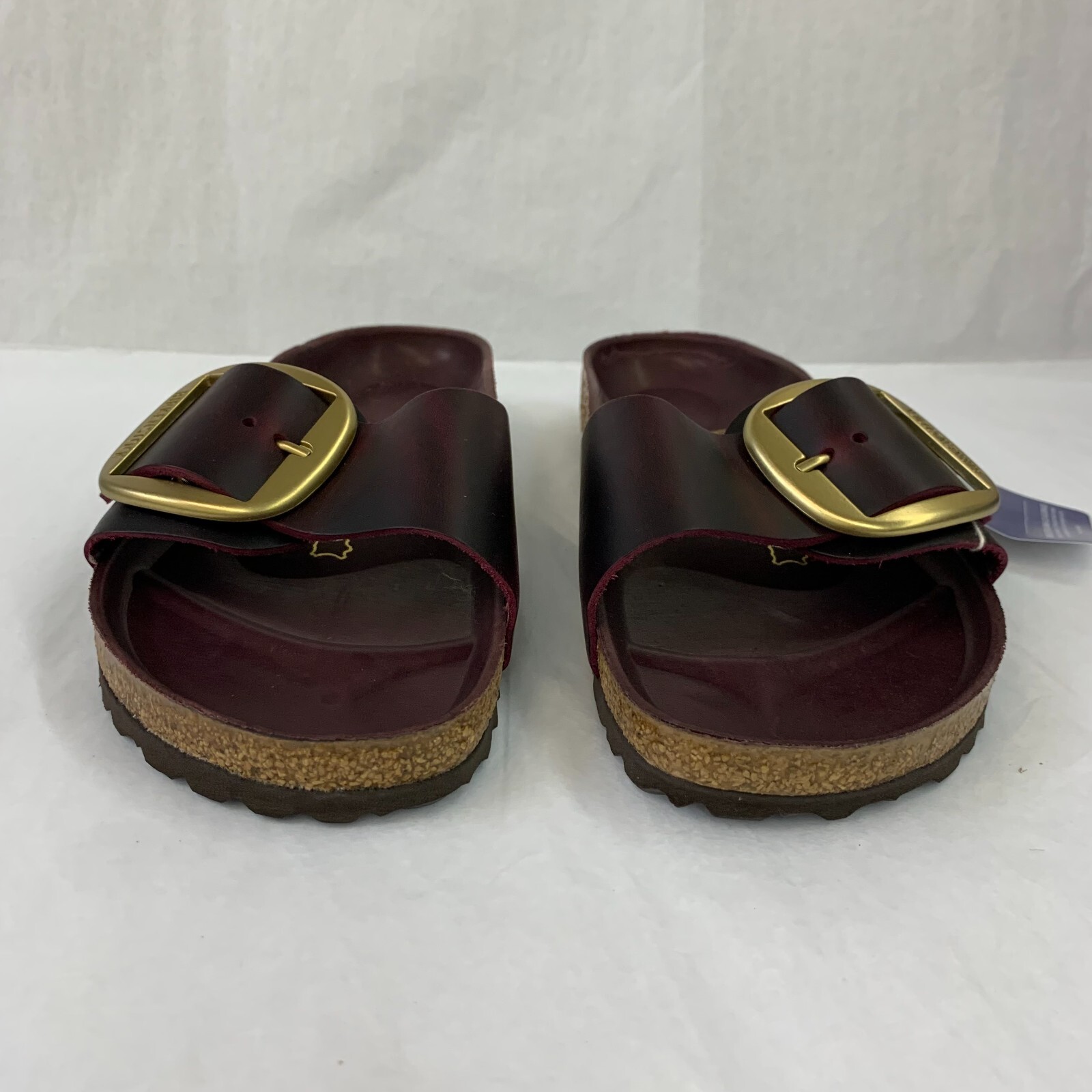 Birkenstock New w/ Box Madrid Big Buckle Zinfandel Oiled Leather Exquisite Nar