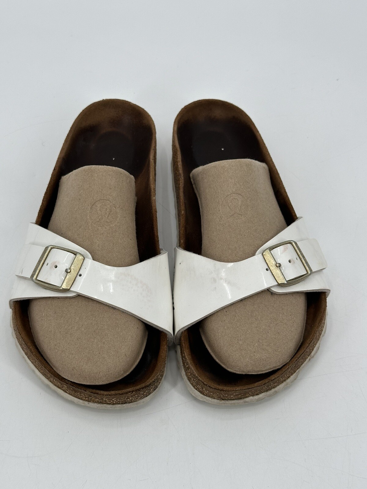 Birki’s Birkenstock Madrid Footbed Sandals EU 38 Womens Size 7 White