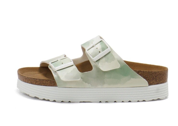 Birkenstock Papillio Arizona Grooved Sandals Green Size EU 41 US 10 Narrow
