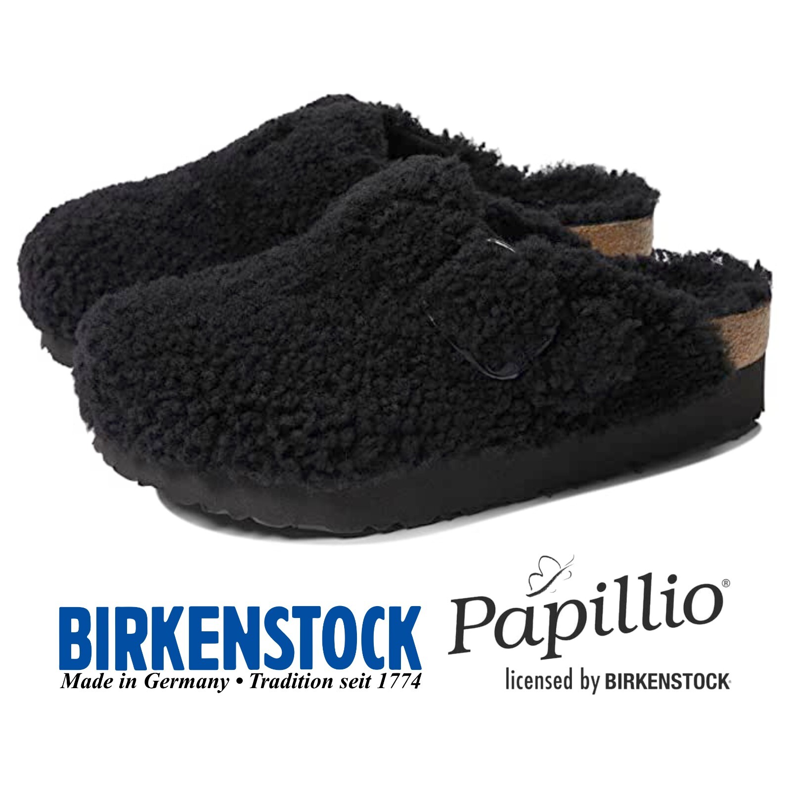 Birkenstock Papillio Boston Big Buckle Teddy Platform Regular EU 38/US 7-7.5