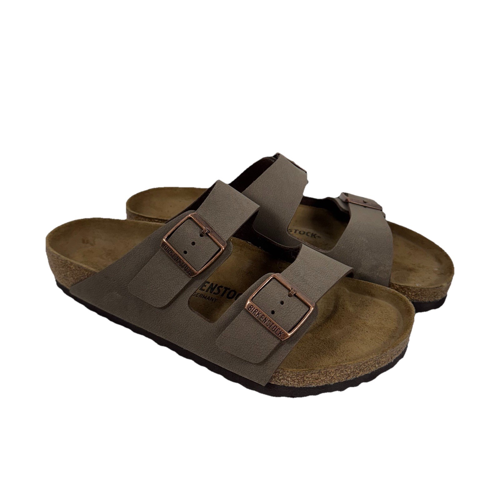 Birkenstock Arizona Taupe Birko Flor Slip On Sandals Size 43 / US Men’s 10