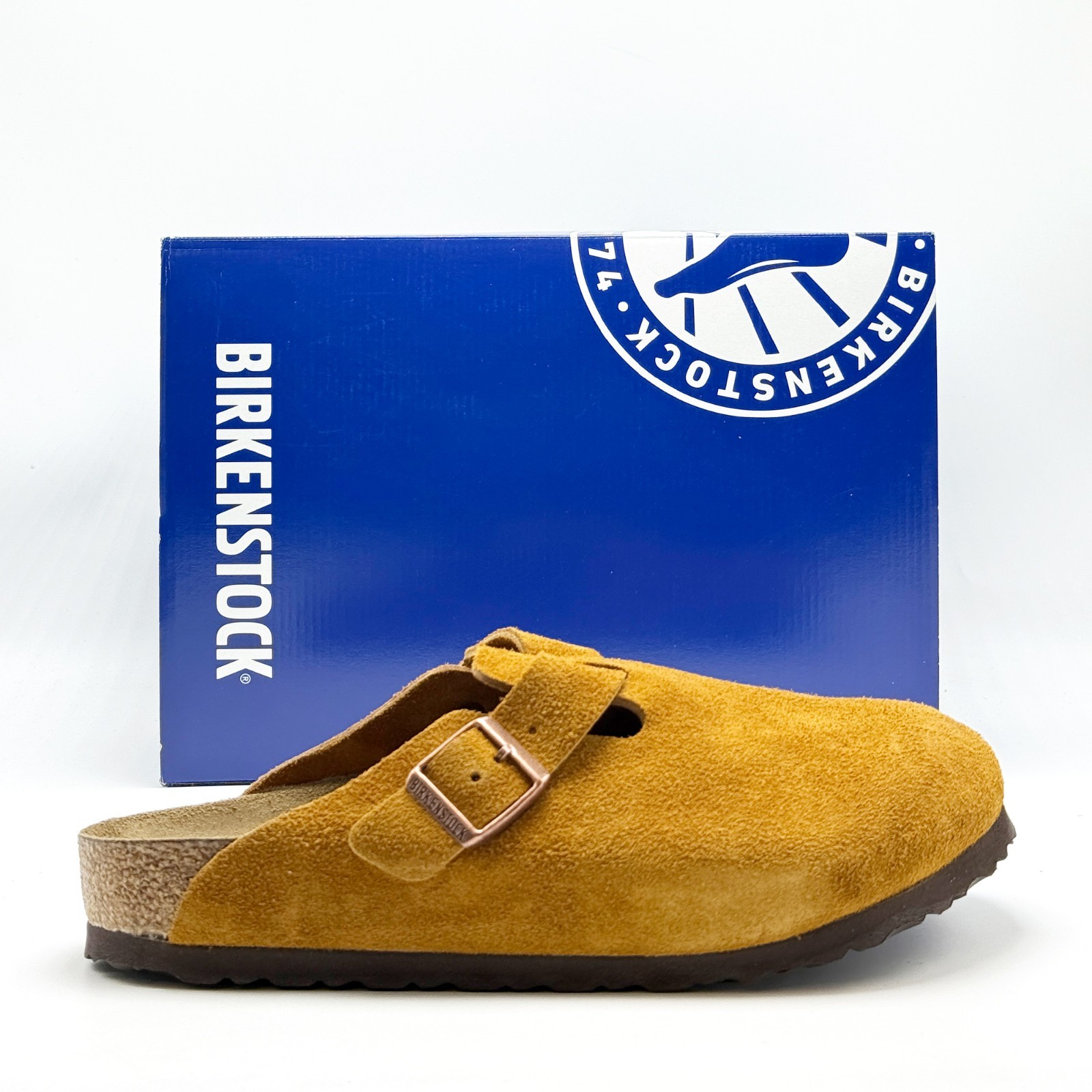 *NEW* Unisex BIRKENSTOCK Boston Soft Footbed Suede Leather MINK (1009542) 👍