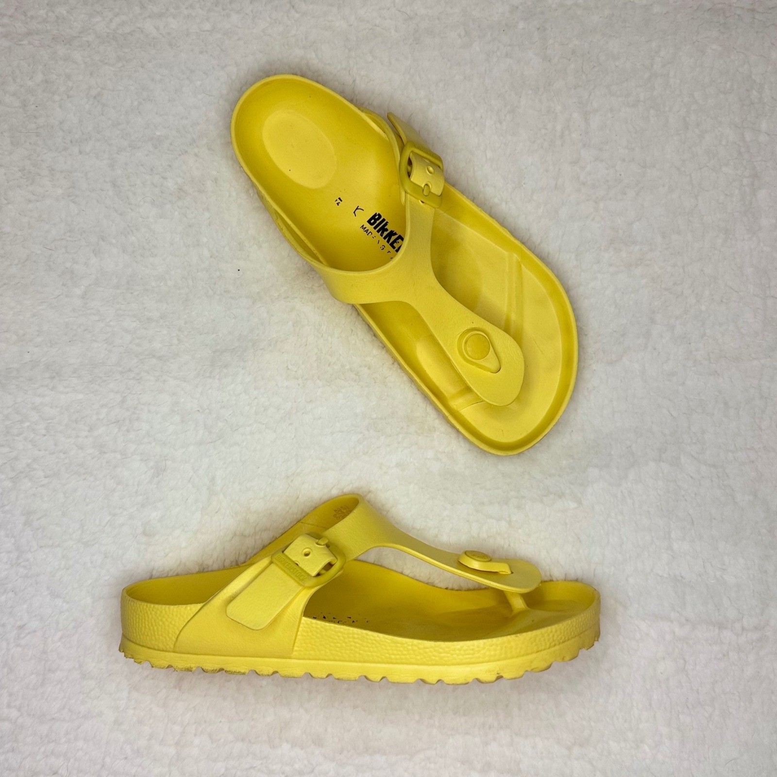 Birkenstock Gizeh EVA Vibrant Yellow Essential Sandals Thong EU 35 US 4