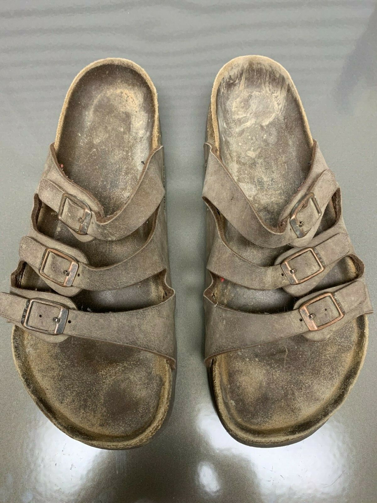 Women’s Birkenstock Florida Mocca Birkibuc  footbed slide sandals size 40