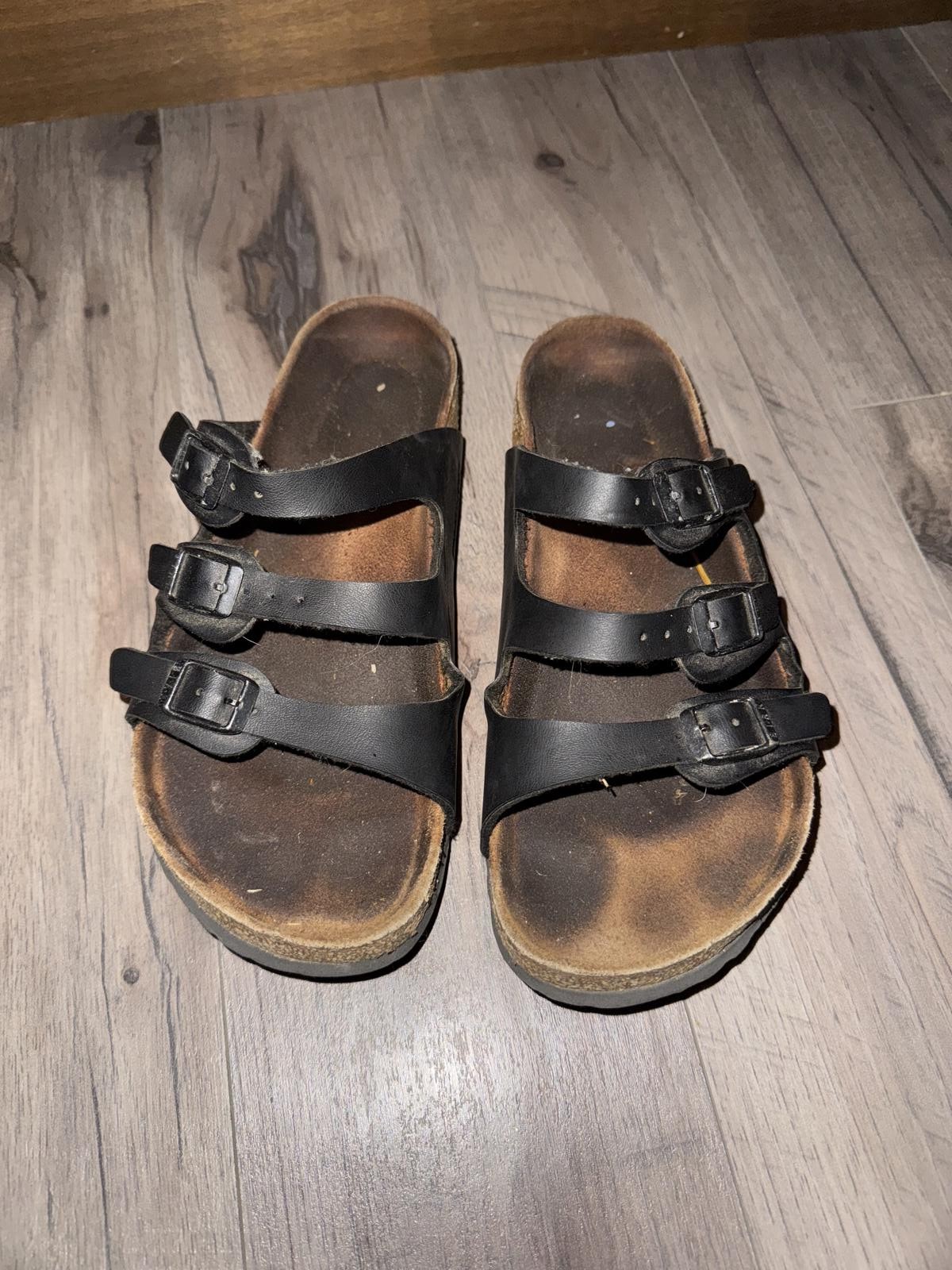 Birkenstock Florida 3 Strap Sandal Black 37 READ