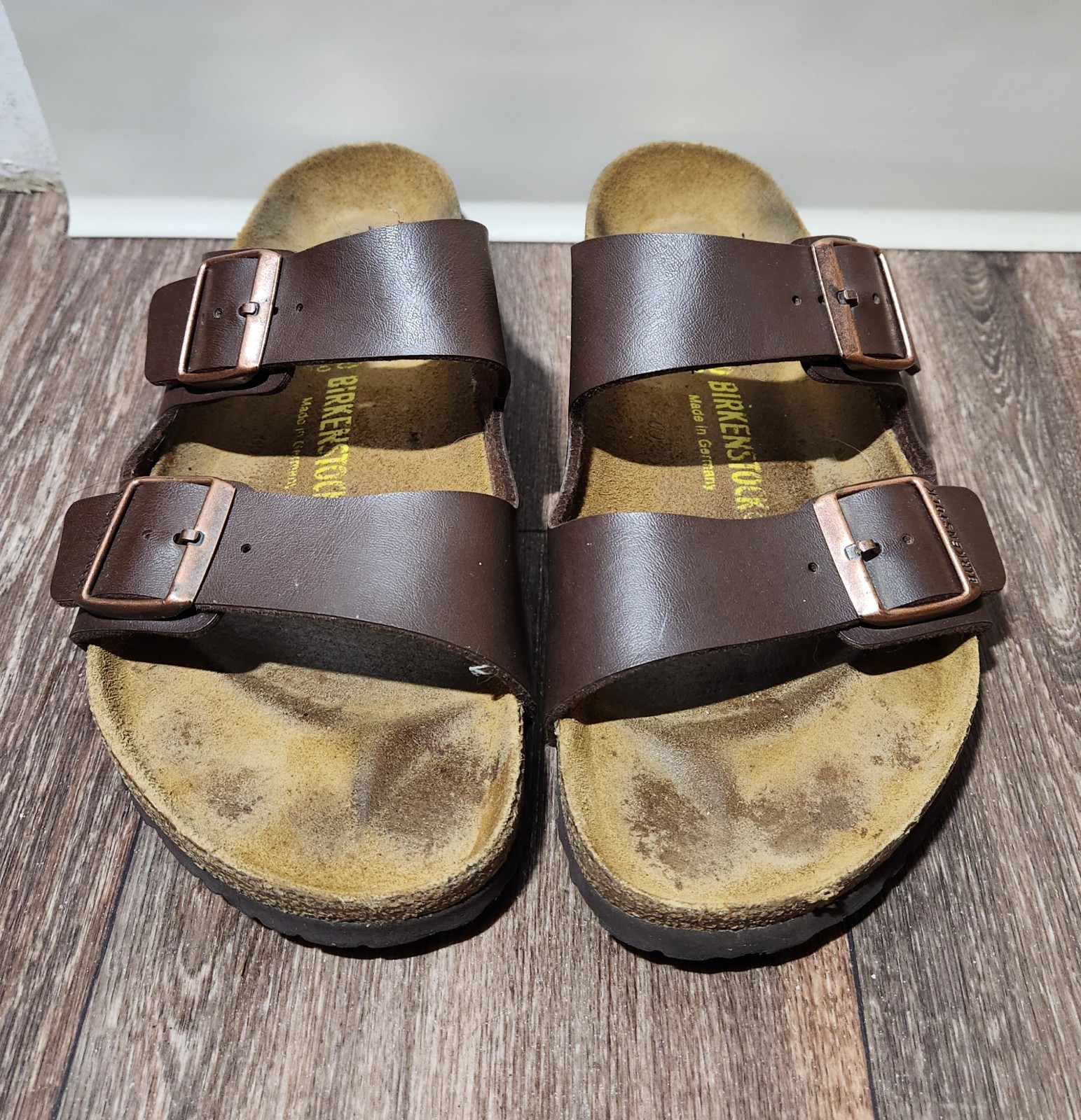 Birkenstock Arizona Women’s Size 9.5 (40) Oiled Leather Mocha Brown Sandals