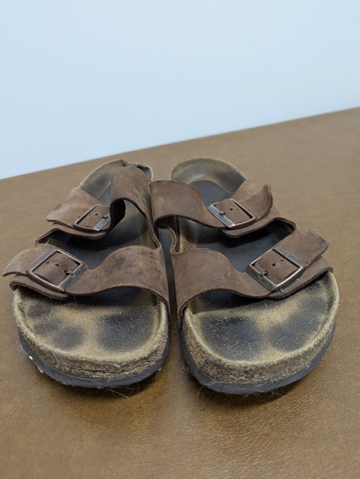 Birkenstock Arizona Brown Suede Double Strap Sandals