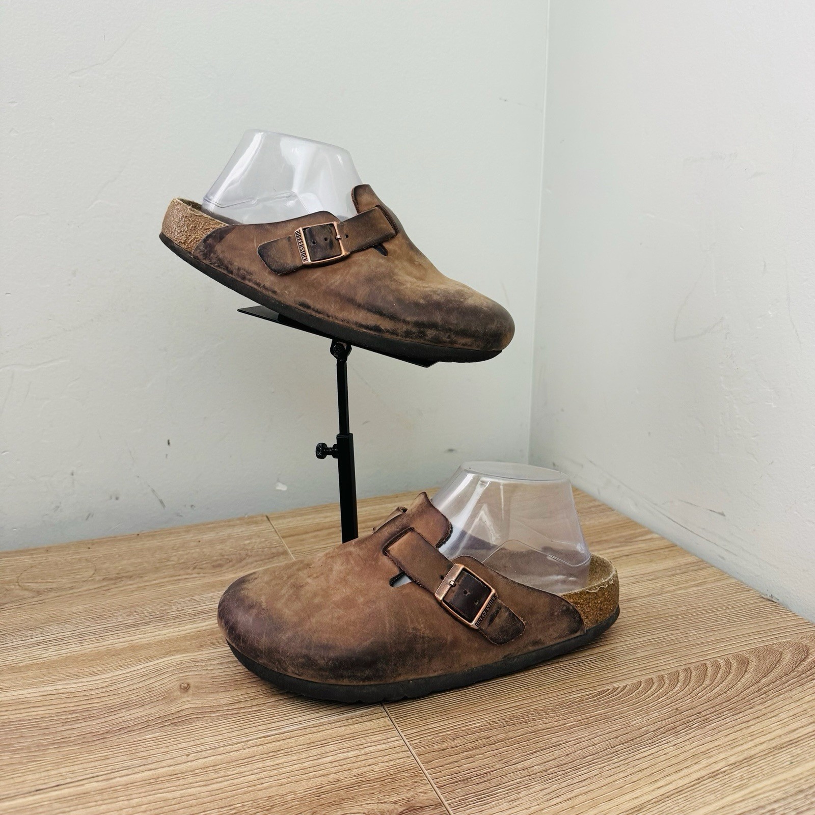 Birkenstock Boston Oiled Tan Leather Clog Women’s Size 6.5