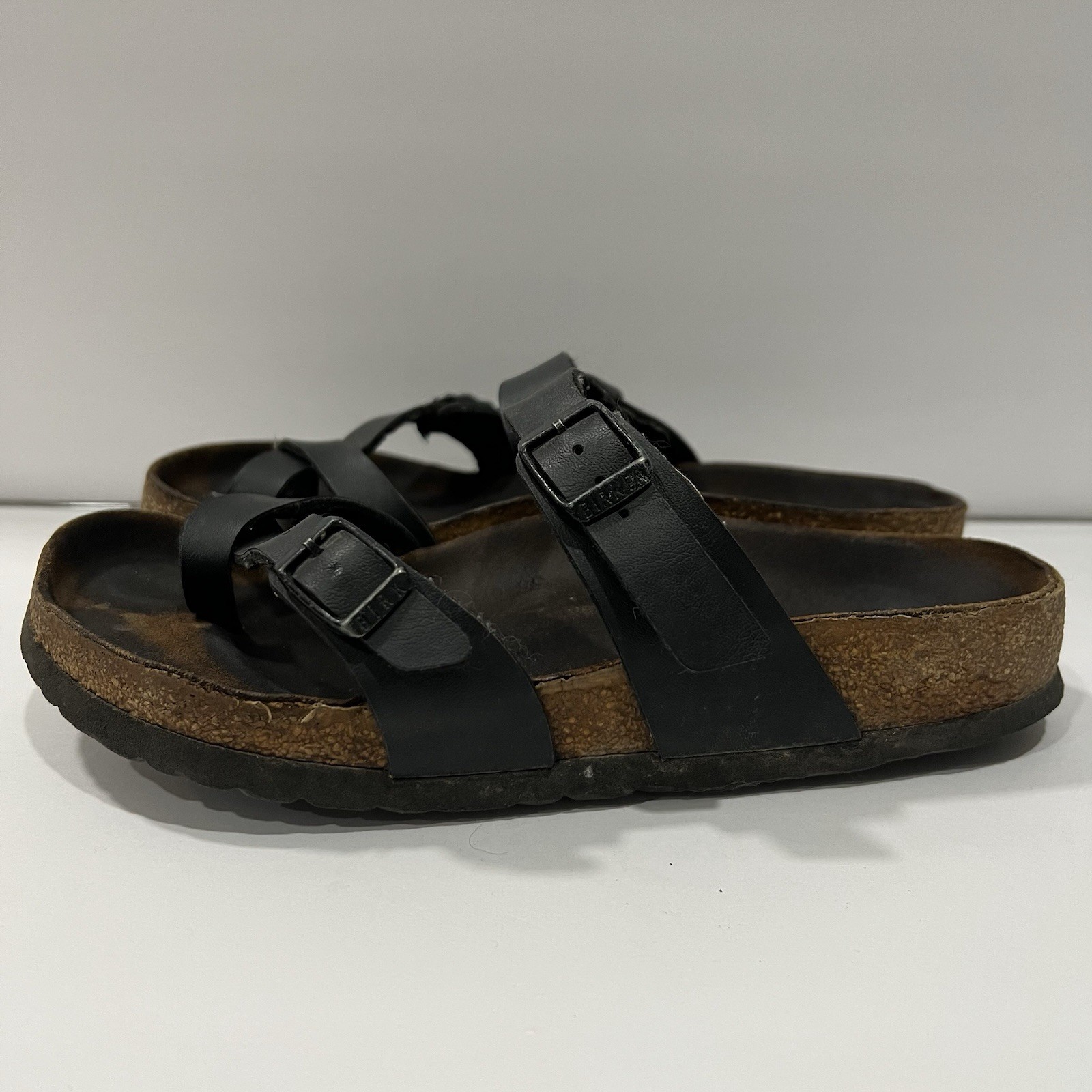 Birkenstock Mayari Birko-Flor Womens Size 36 Black Beach Outdoor Thong Sandals