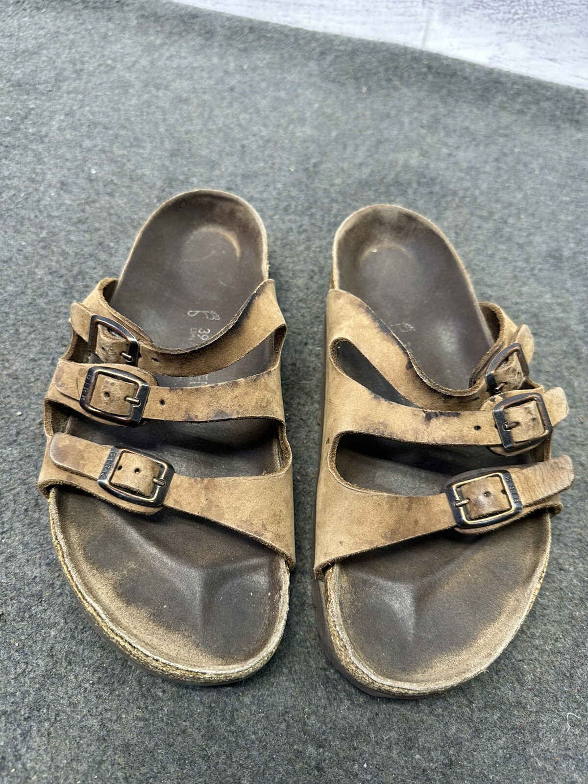 Birkenstock Florida Soft Footbed Leather Sz 39 Or Women’s 8