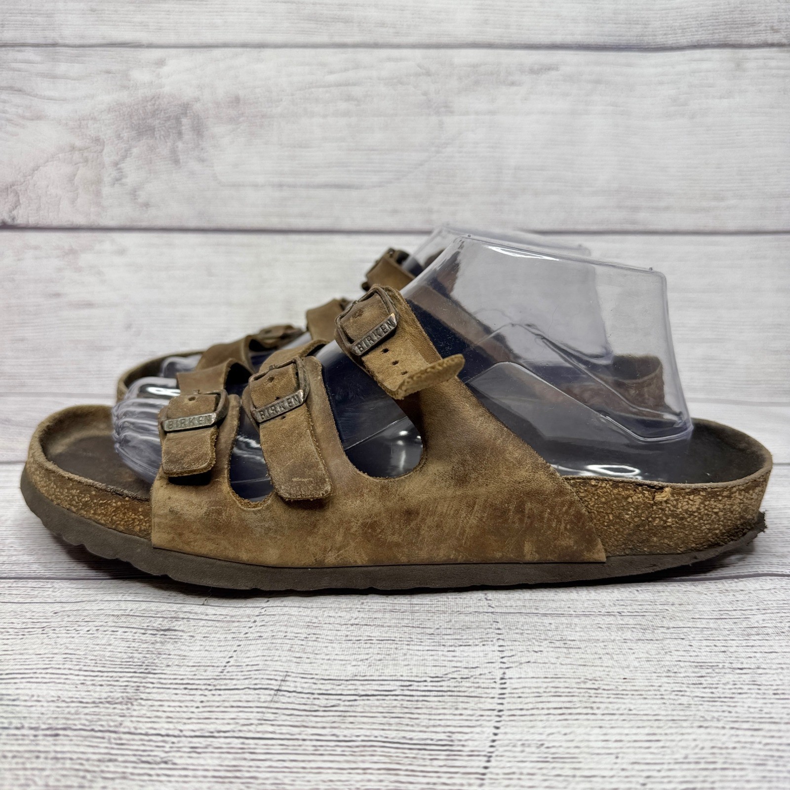 Birkenstock Florida Soft Footbed Sandals Tabacco Brown Women’s size 41 EU 10 US