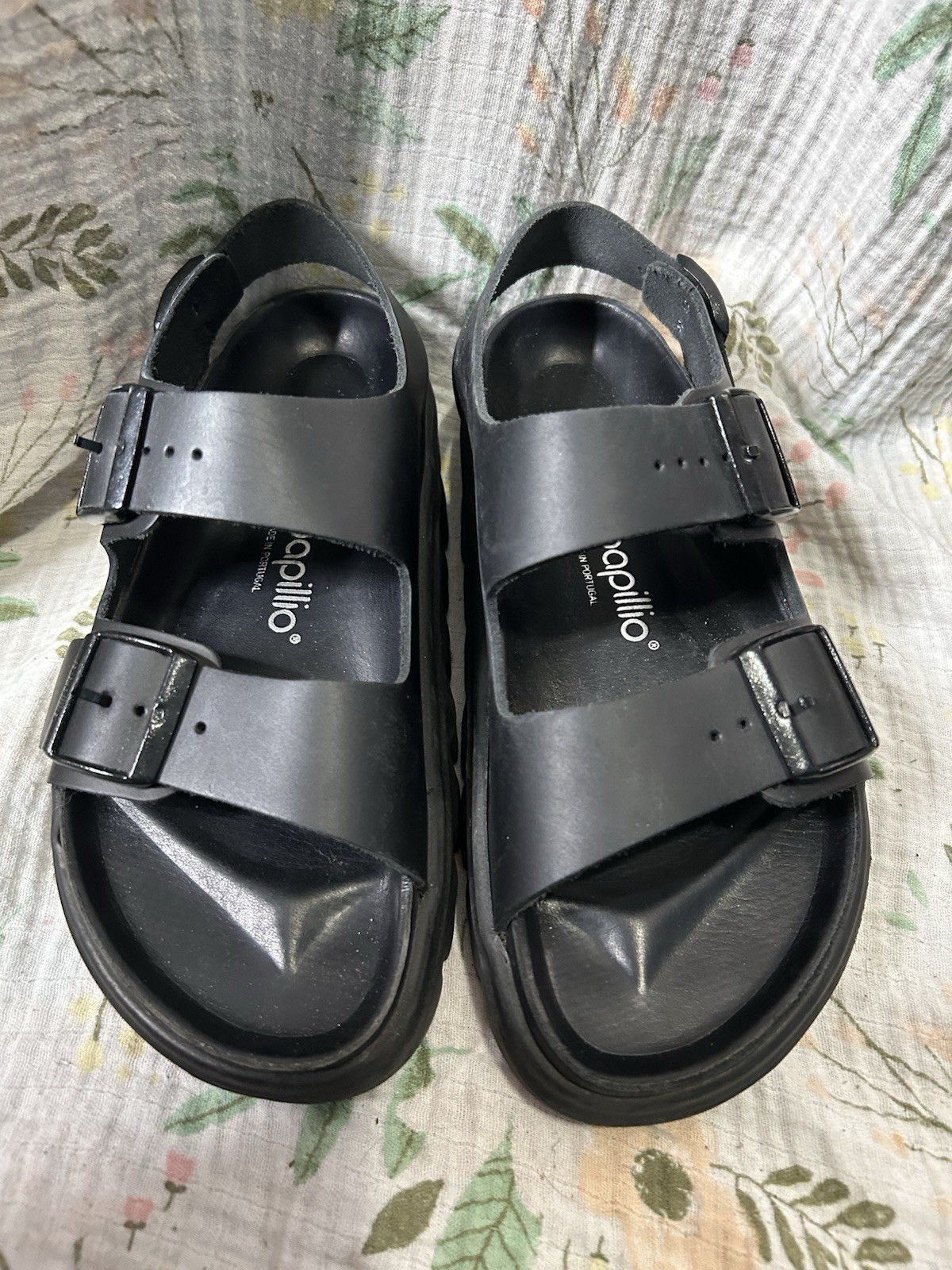 Birkenstock Papillio Milano Pap Chunky  Exquisite Leather black 38