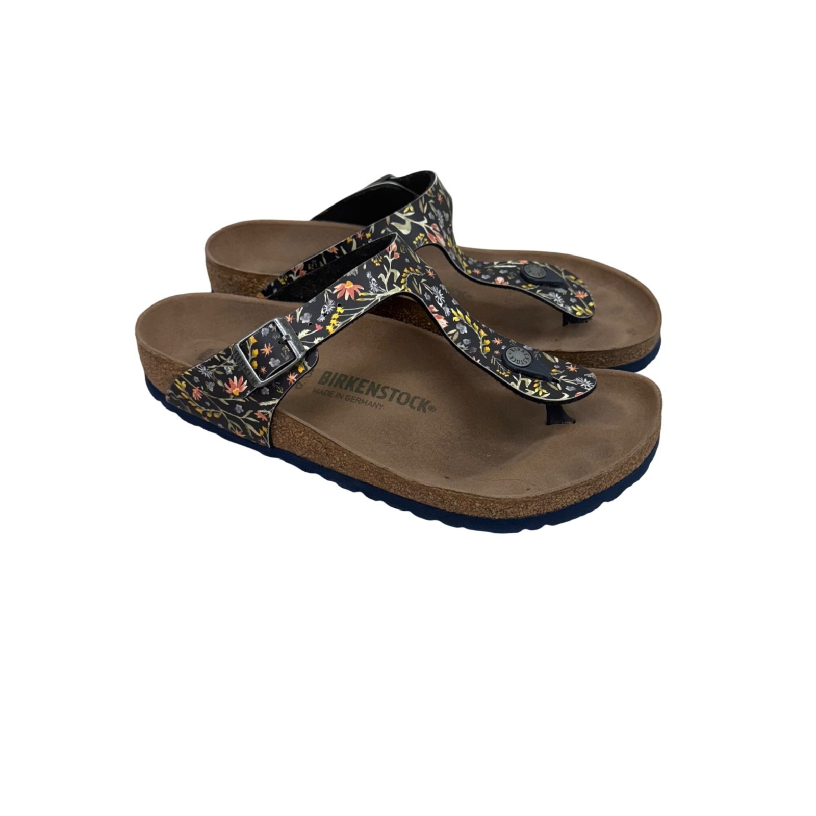 Birkenstock Gizeh Vegan Floral Thong Sandals Shoes Womens size 40 US 9