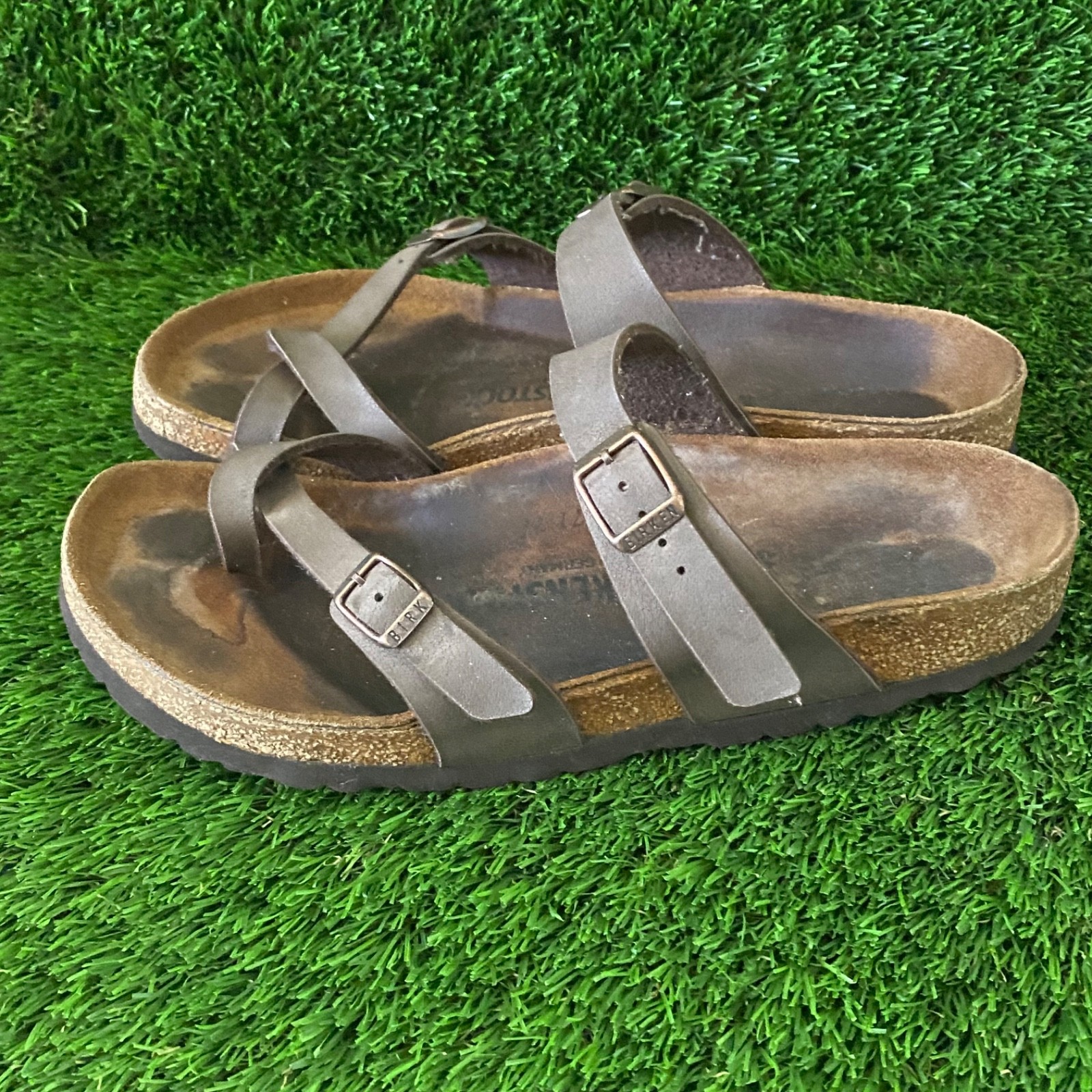 Birkenstock Mayari Slide Leather Sandals Women’s 8 EU 39 Black Regular