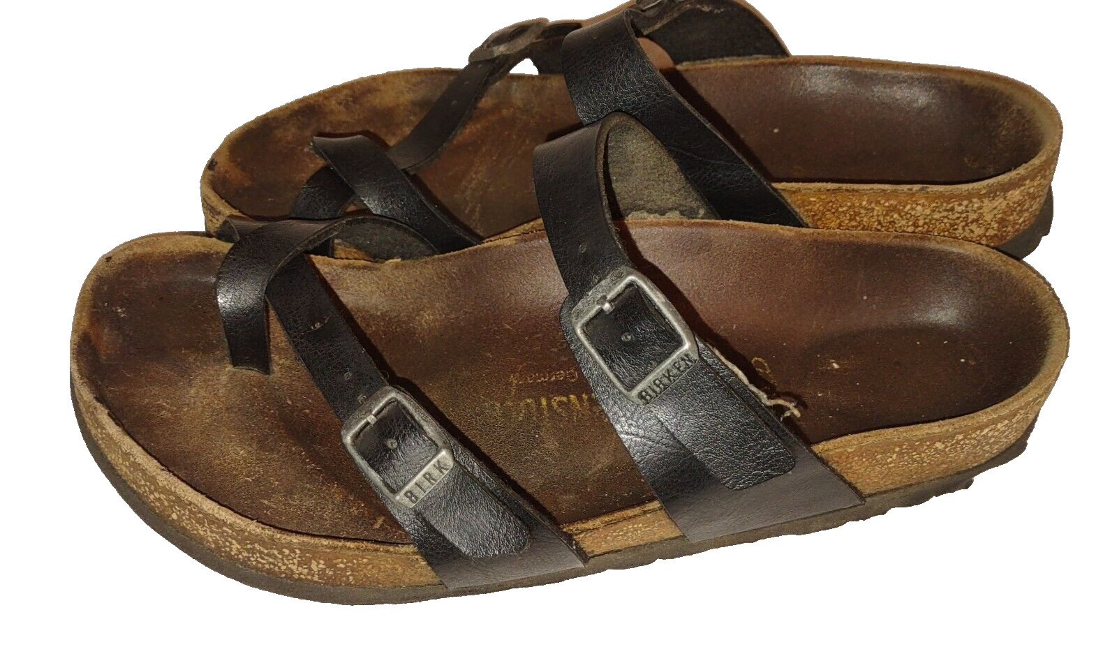 Birkenstock Mayari Sandals Womens 38/245mm Black Toe Loop “As Is” No Returns