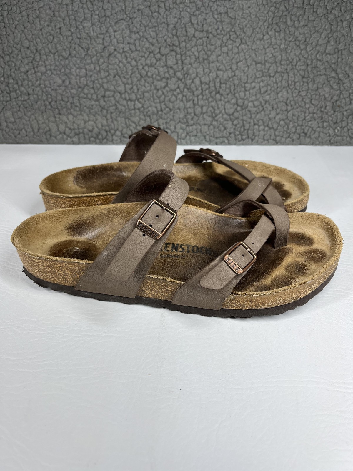 Birkenstock Mayari Shoes Womens Size 8 Brown Strappy Comfort Sandals EU 39