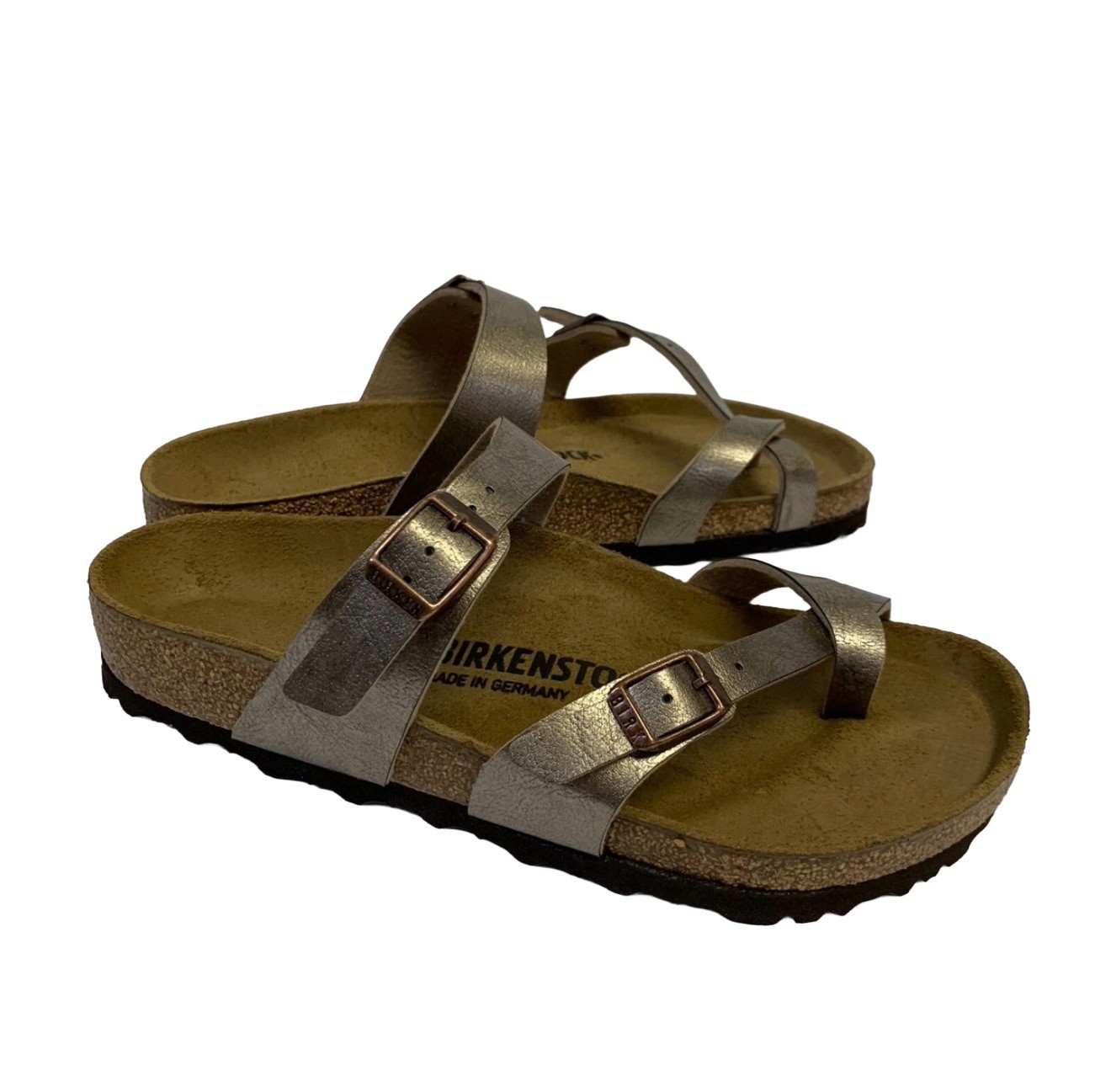 Birkenstock New with Box Mayari Graceful Taupe Birko-Flor Sz US 9 EU 40 Reg
