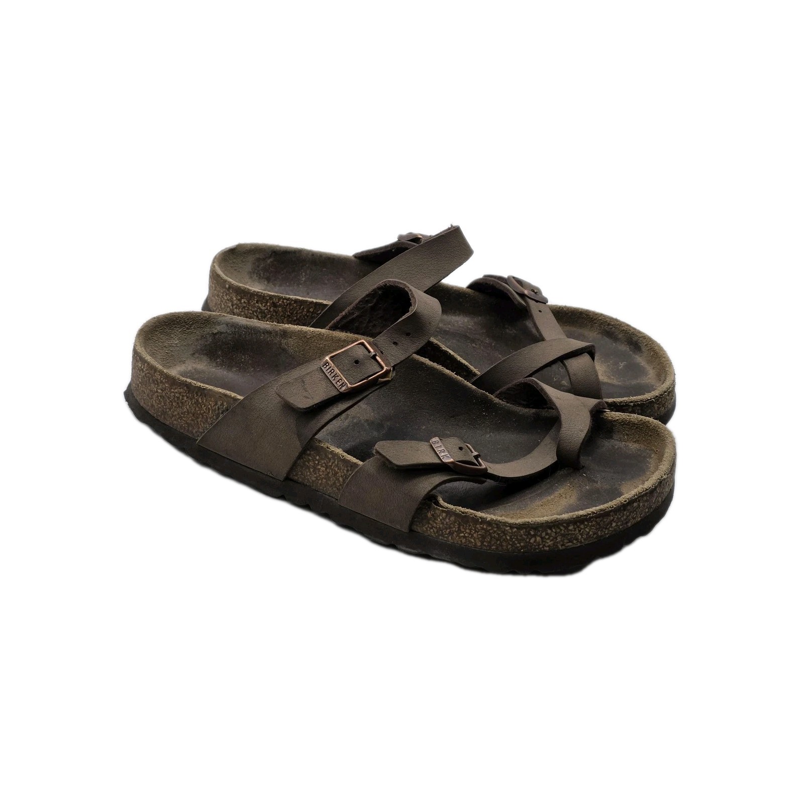 Birkenstock Mayari Shoes Womens Size 8 Toe Loop Sandals Comfort Cork Buckle