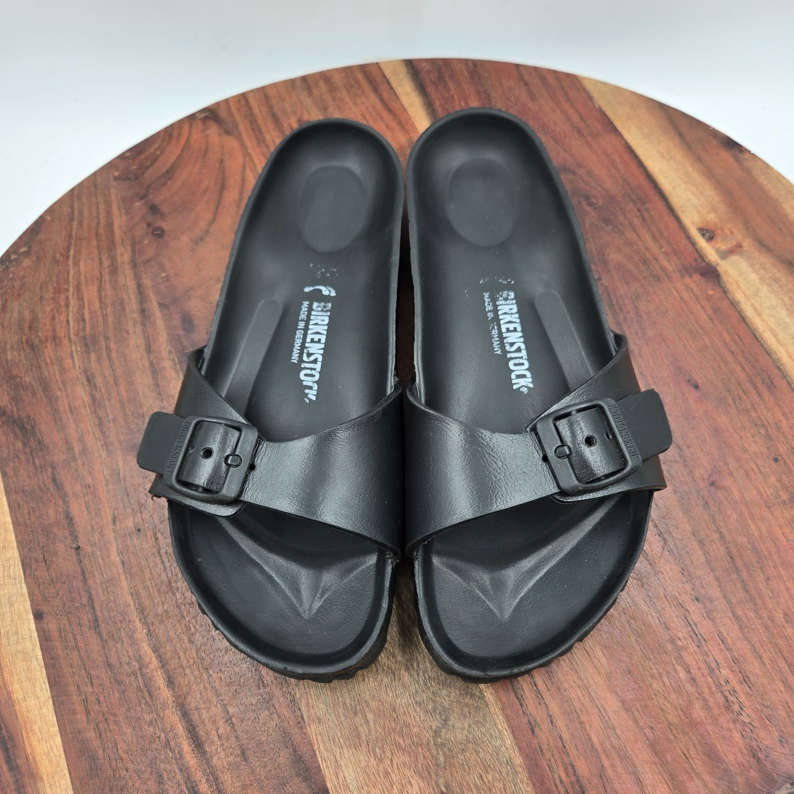 Birkenstock Madrid Eva Sandals Women’s 39 / 8 Black Comfort Buckle Strap Slide