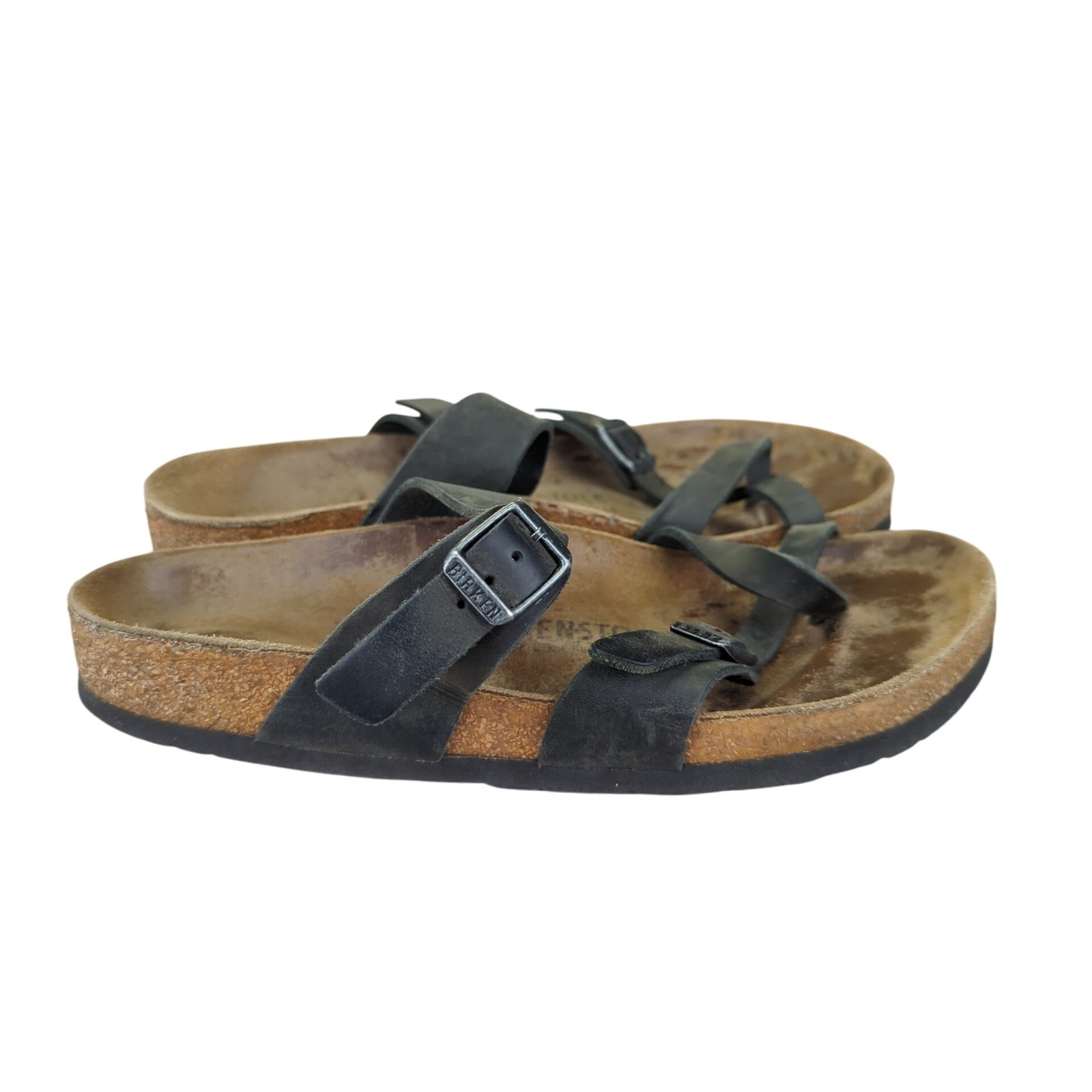 Birkenstock Mayari Black Leather Sandals Women’s Size 39 US 8
